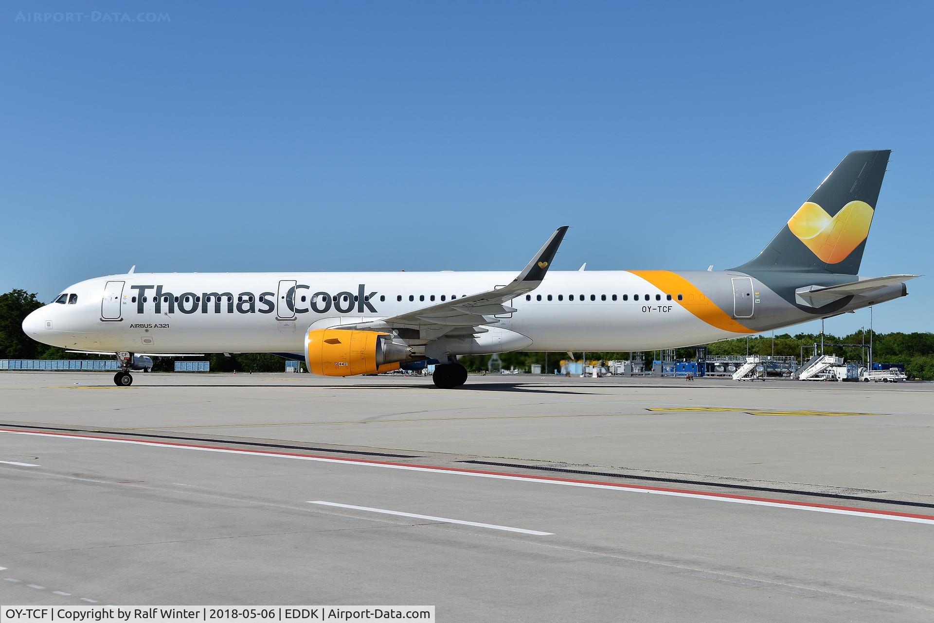 OY-TCF, 2014 Airbus A321-211 C/N 6351, Airbus A321-211(W) - DK VKG Thomas Cook Scandinavia - 6351 - OY-TCF - 06.05.2018 - CGN