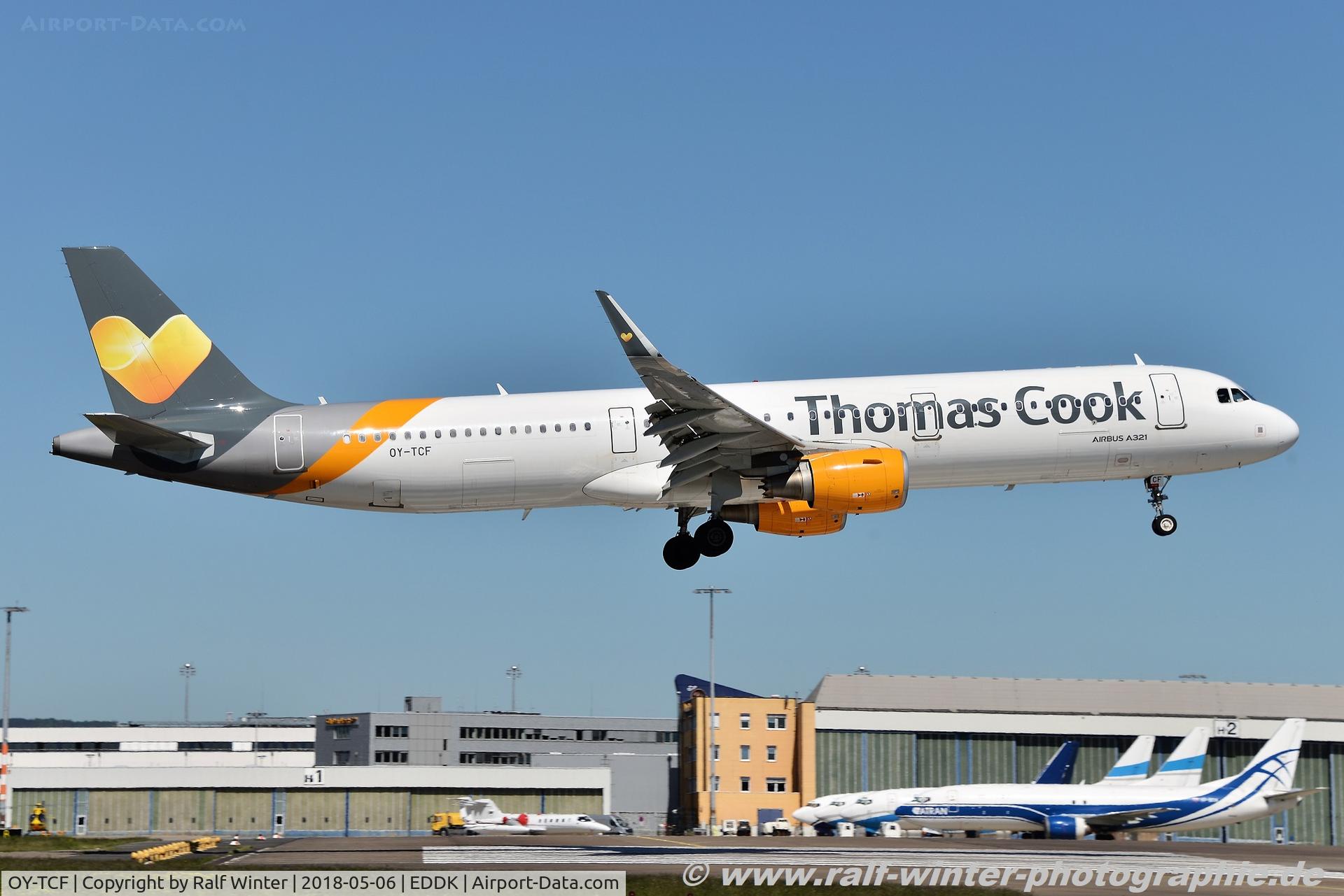 OY-TCF, 2014 Airbus A321-211 C/N 6351, Airbus A321-211(W) - DK VKG Thomas Cook Scandinavia - 6351 - OY-TCF - 06.05.2018 - CGN
