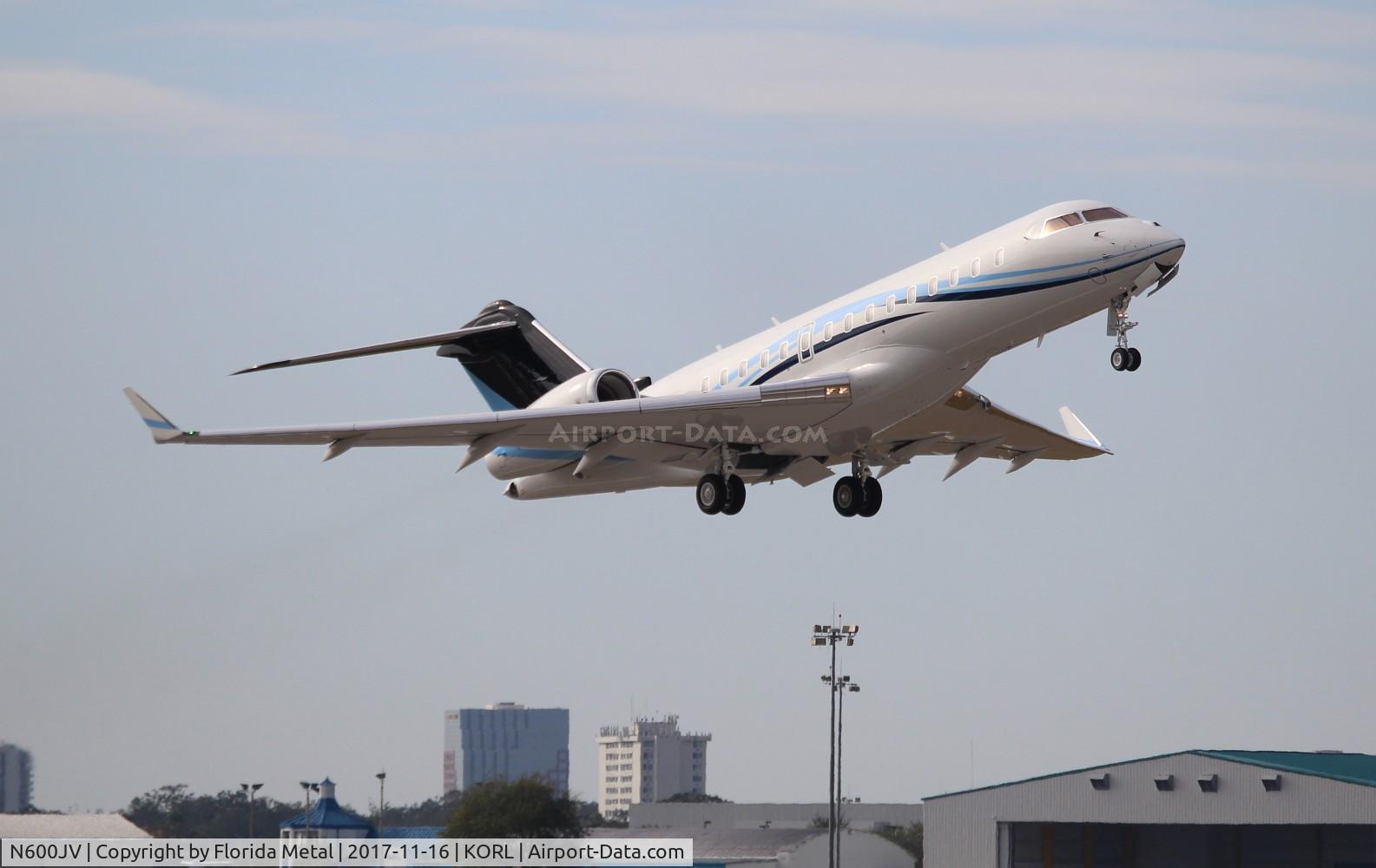 N600JV, 2014 Bombardier BD-700-1A10 Global 6000 C/N 9664, ORL 2017