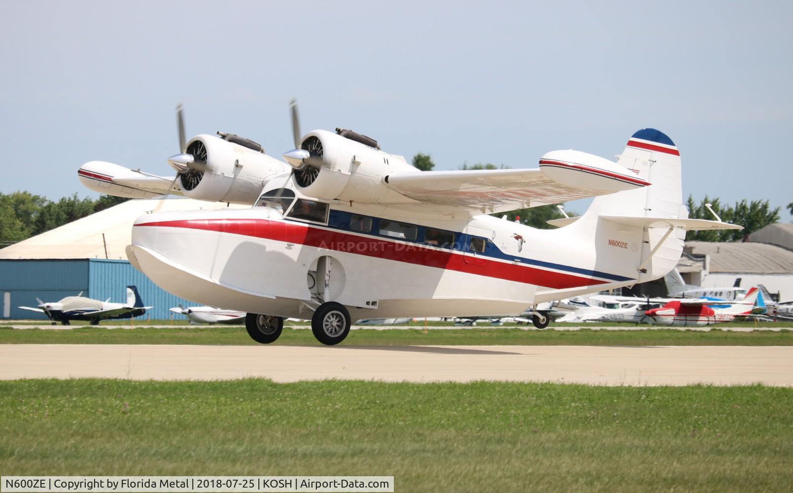 N600ZE, 1943 Grumman G-21A Goose C/N B-100, OSH 2018
