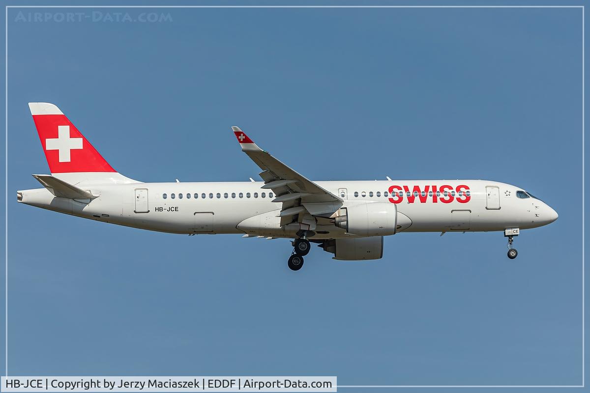 HB-JCE, 2017 Bombardier CSeries CS300 (BD-500-1A11) C/N 55014, Bombardier CSeries CS300 (BD-500-1A11),EDDF