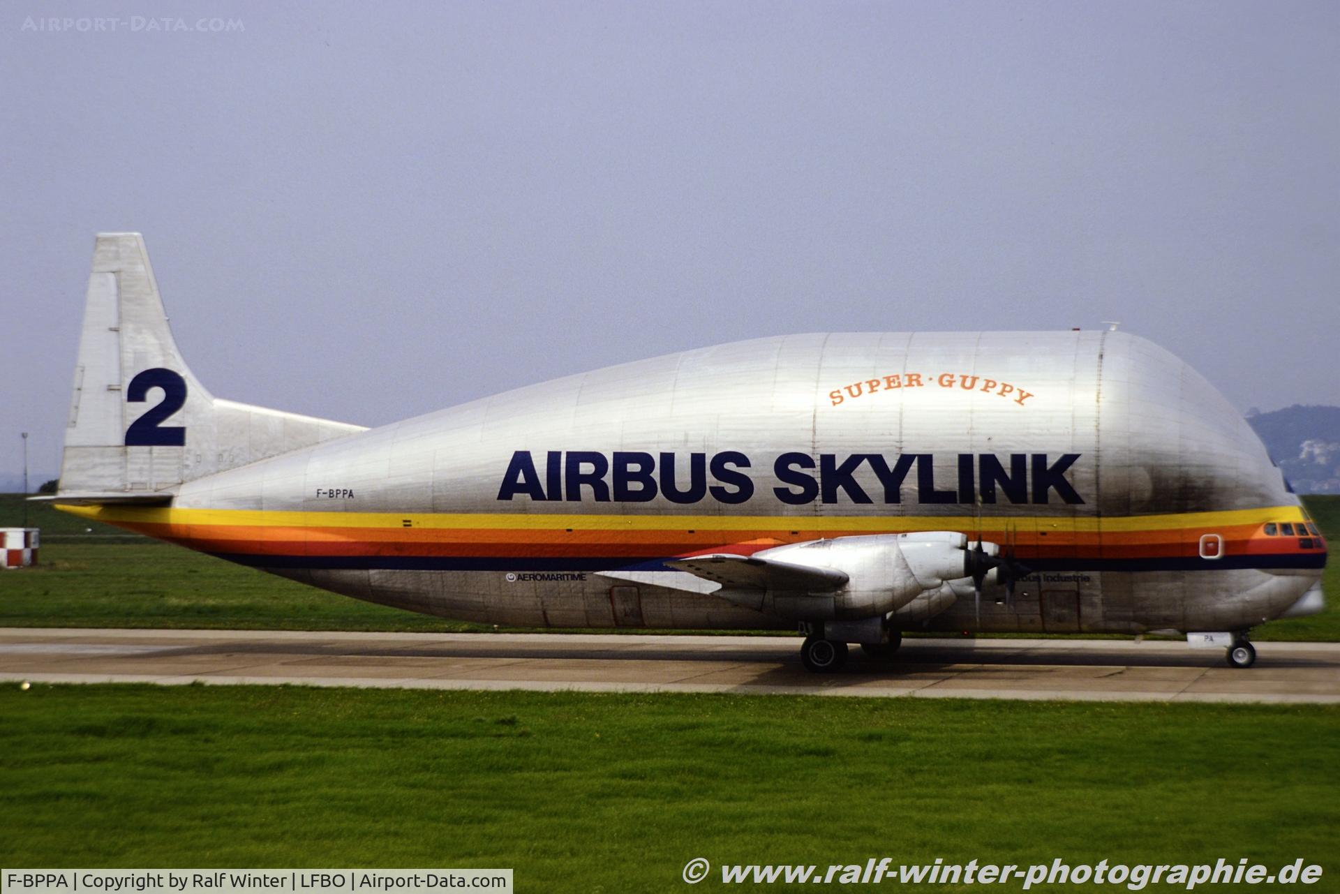 F-BPPA, 1969 Aero Spacelines 377SGT Super Guppy Turbine C/N 0002, Aero Spaceline 377SGT-201 Super Guppy - AIB Airbus International Transport Skylink 2 - 002 - F-BPPA