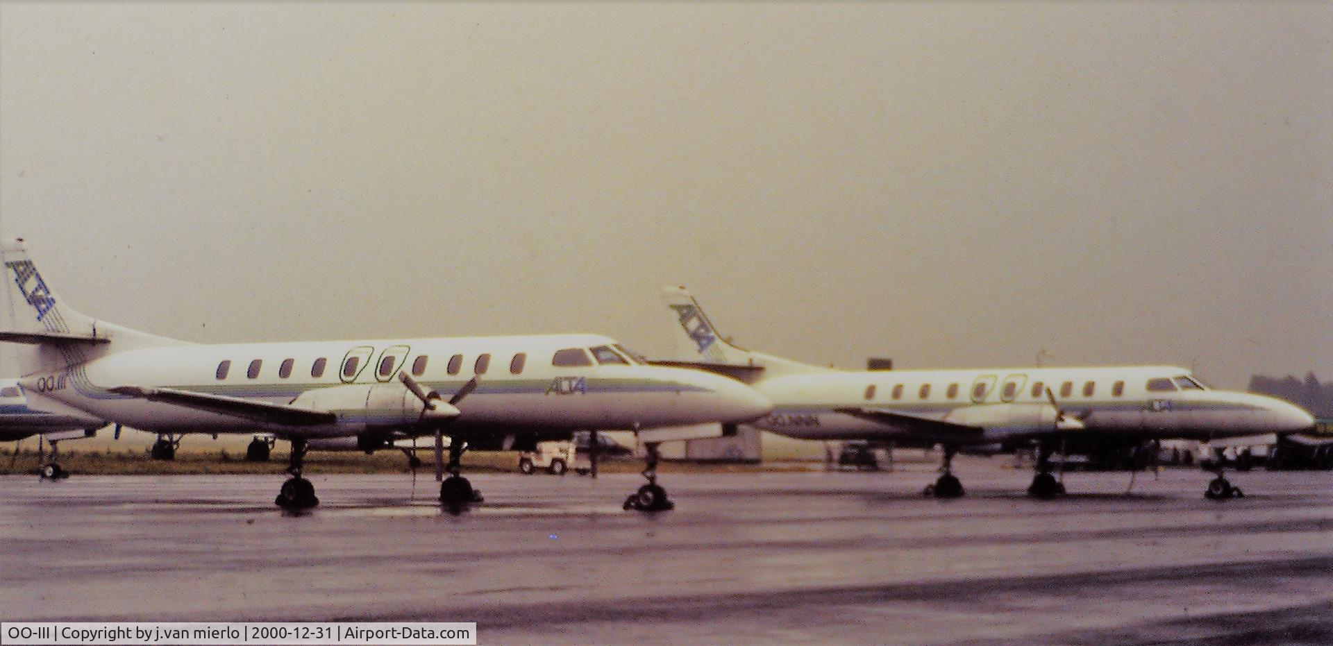 OO-III, 1980 Swearingen SA-226TC Metro II C/N TC-344, Next to sistership OO-NNN