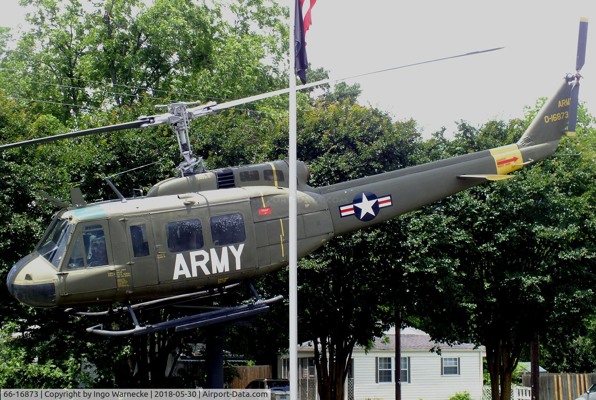 66-16873, 1966 Bell UH-1H Iroquois C/N 9067, Bell UH-1H Iroquois at the Southern Museum of Flight, Birmingham AL