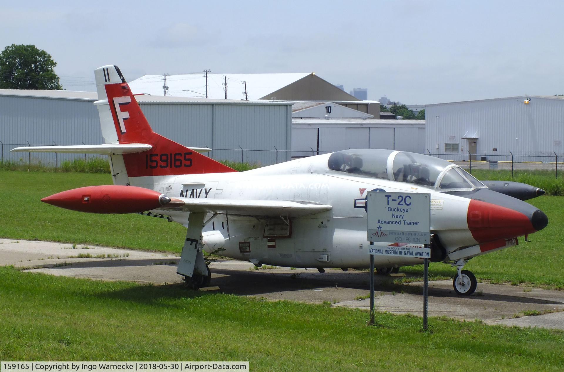 159165, Rockwell T-2C Buckeye C/N 367-16, North American T-2C Buckeye at the Southern Museum of Flight, Birmingham AL