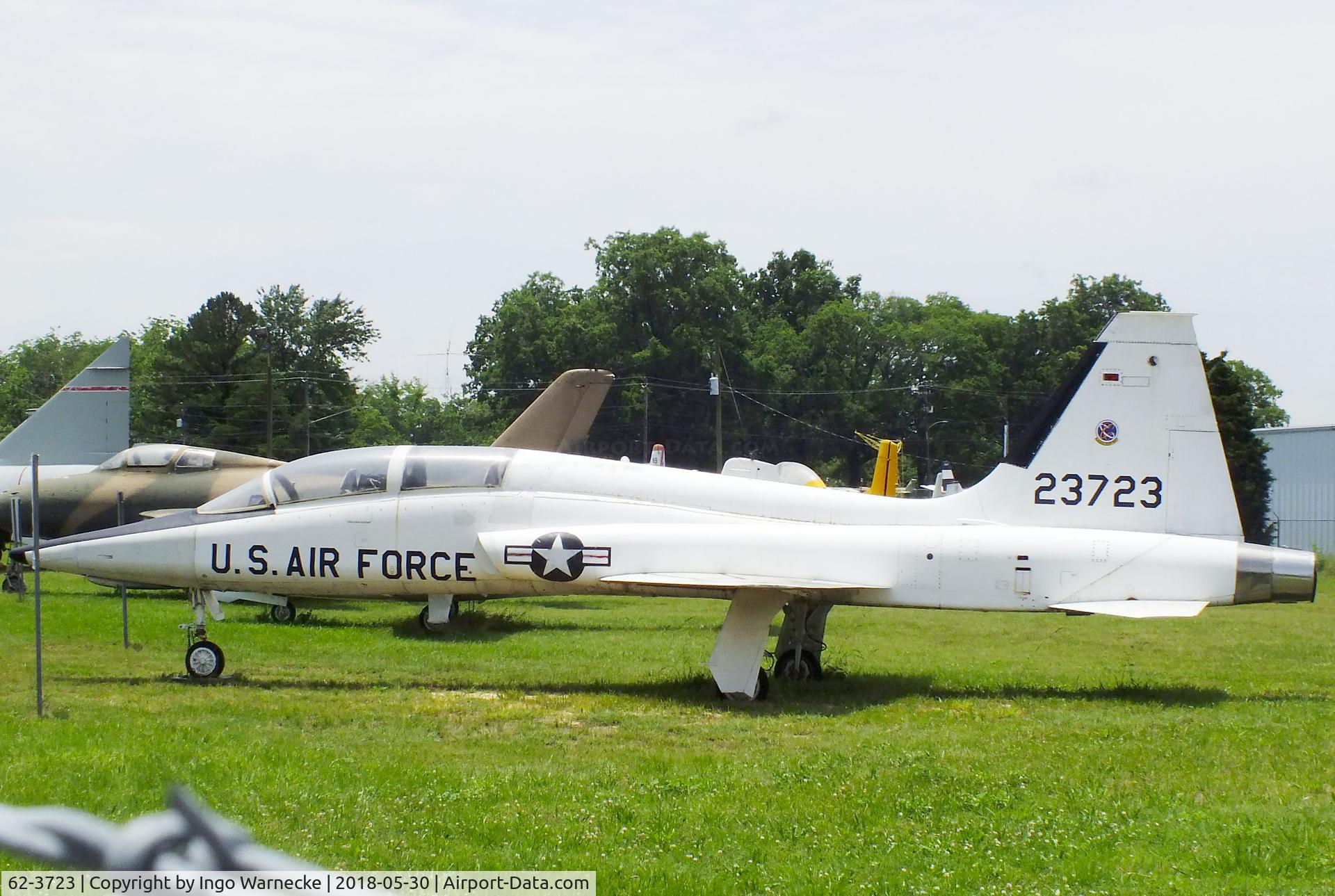 62-3723, 1962 Northrop T-38A Talon C/N N.5428, Northrop T-38A Talon at the Southern Museum of Flight, Birmingham AL