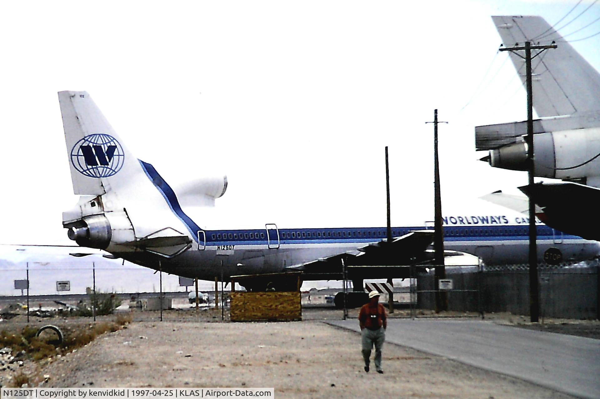 N125DT, 1974 Lockheed L-1011-385-1-14 TriStar 100 C/N 193L-1079, At Las Vegas McCarran Airport prior to attending the Golden Air Tattoo at Nellis.