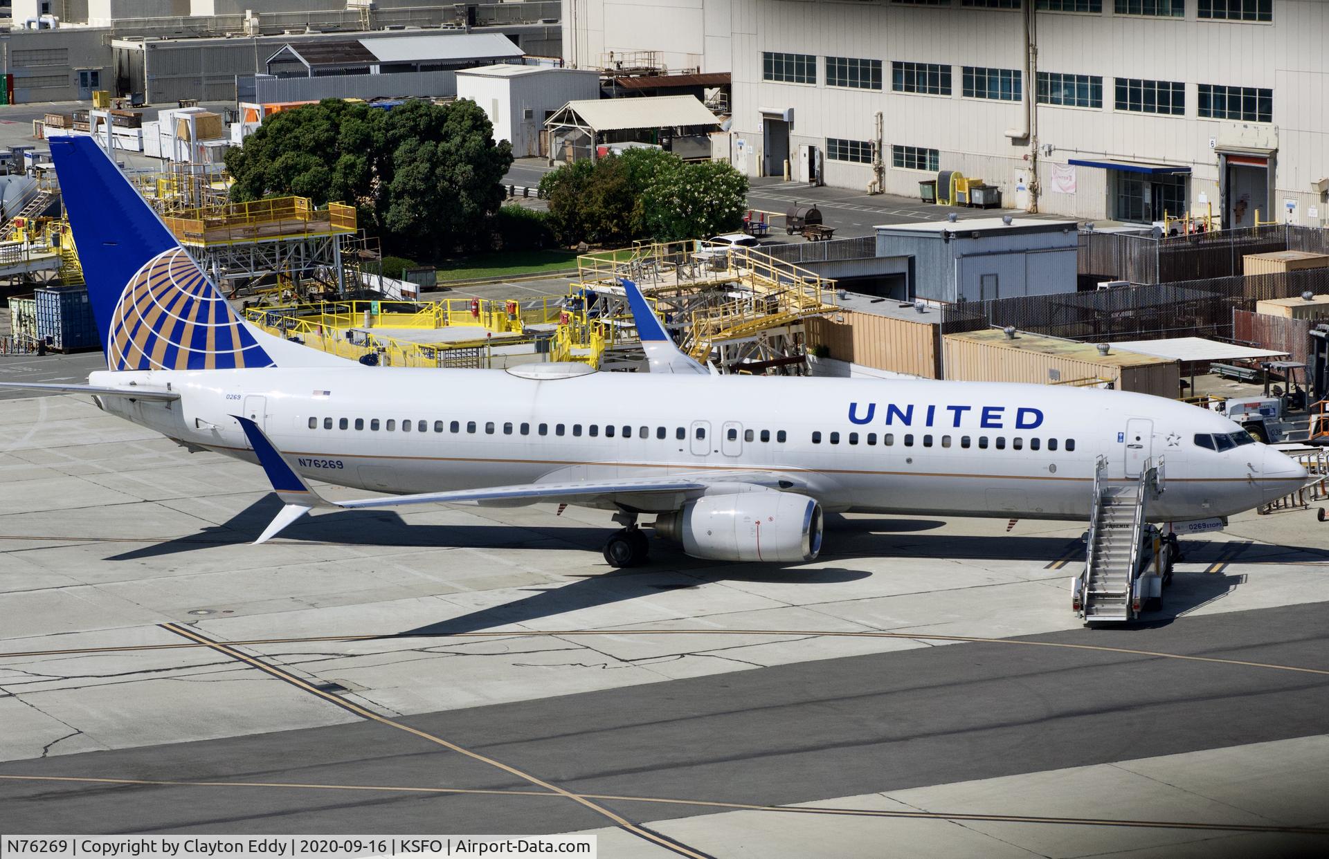 N76269, 2001 Boeing 737-824 C/N 31588, SFO 2020.