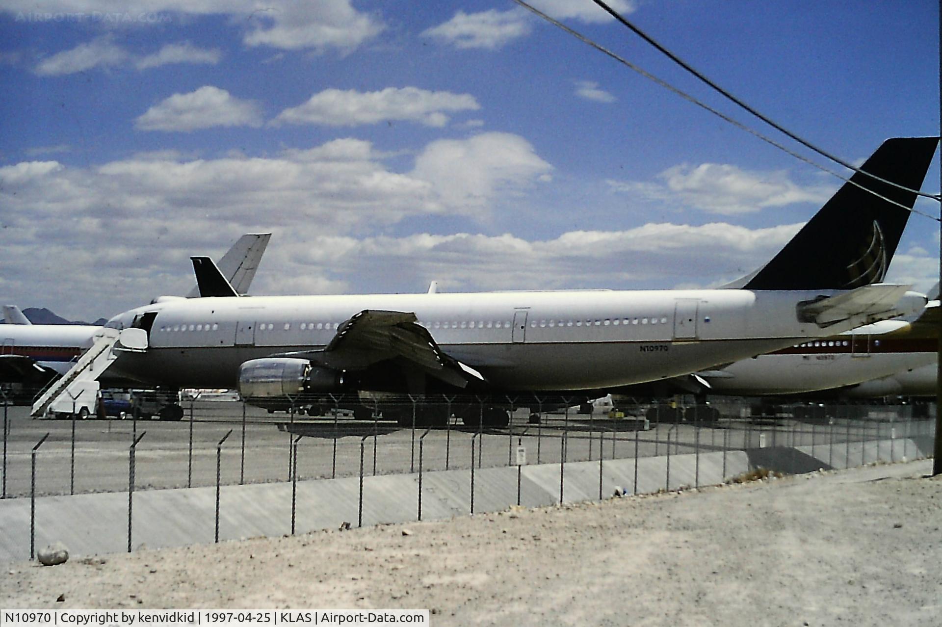 N10970, 1985 Airbus A300B4-203 C/N 250, At Las Vegas McCarran Airport prior to attending the Golden Air Tattoo at Nellis.