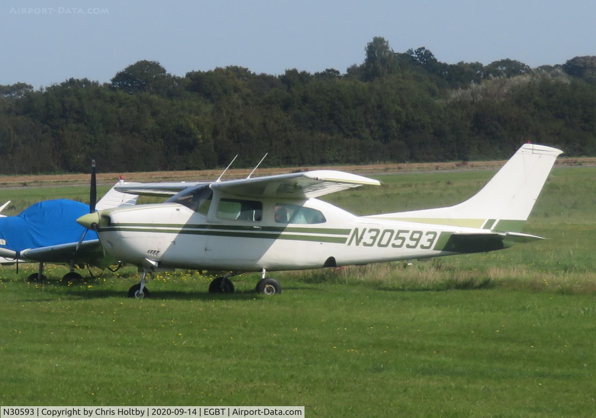 N30593, 1973 Cessna 210L Centurion C/N 21059938, Parked at Turweston, Bucks