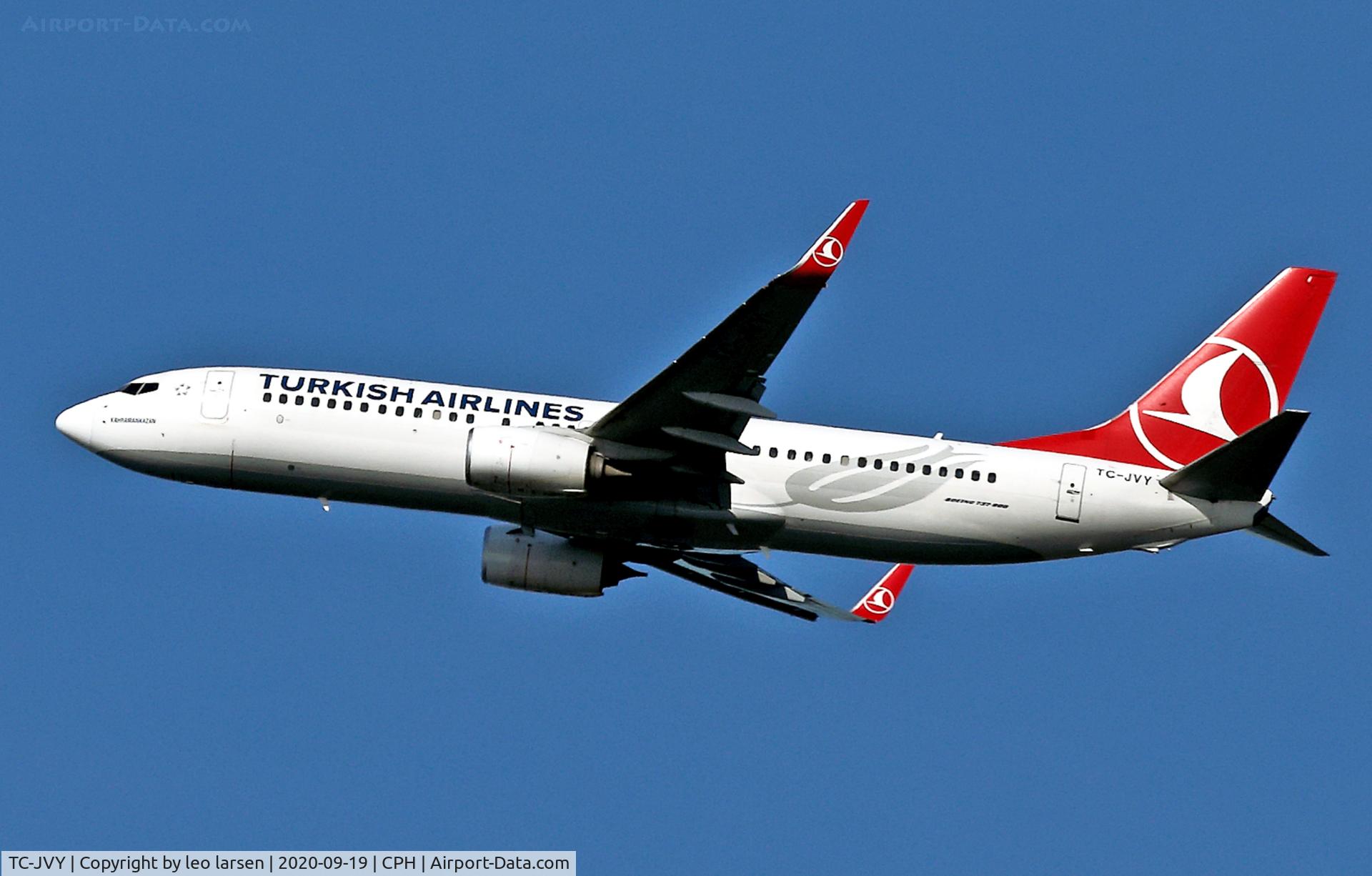 TC-JVY, 2016 Boeing 737-8F2 C/N 60024, Copenhagen 19.9.2020