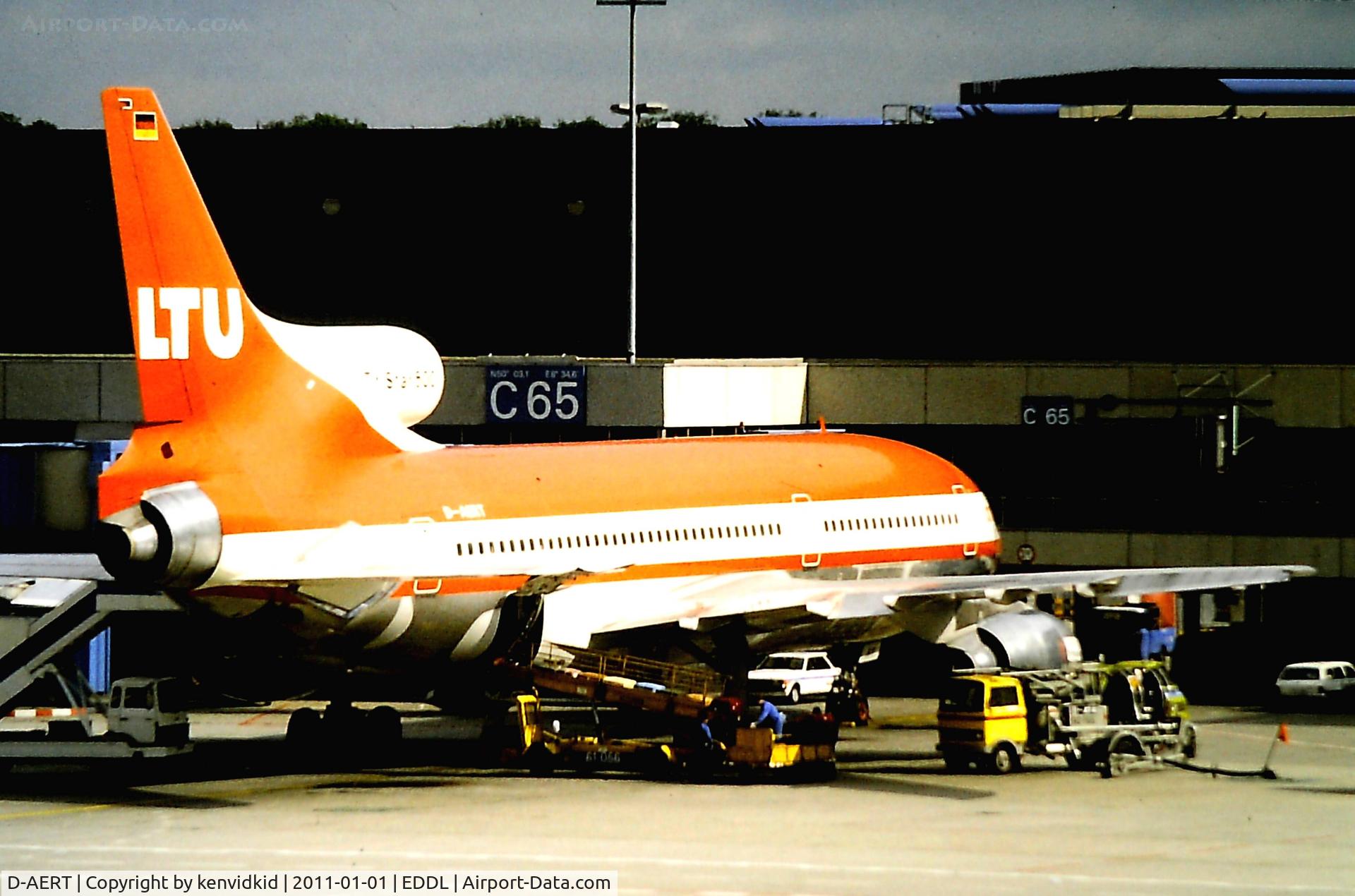 D-AERT, 1980 Lockheed L-1011-385-3 Tristar 500 C/N 193J-1183, On a tour round Germany circa 1982