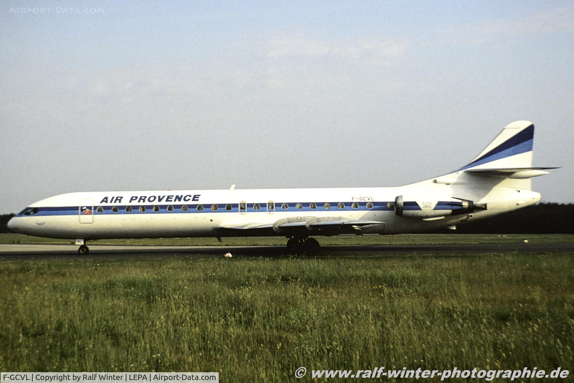 F-GCVL, 1972 Aerospatiale SE-210 Caravelle  12 C/N 273, Sud Aviation SE-210 Caravelle 12 - DG APR Air Provence International ex. OK-SAE - F-GCVL - 1995 - LEPA