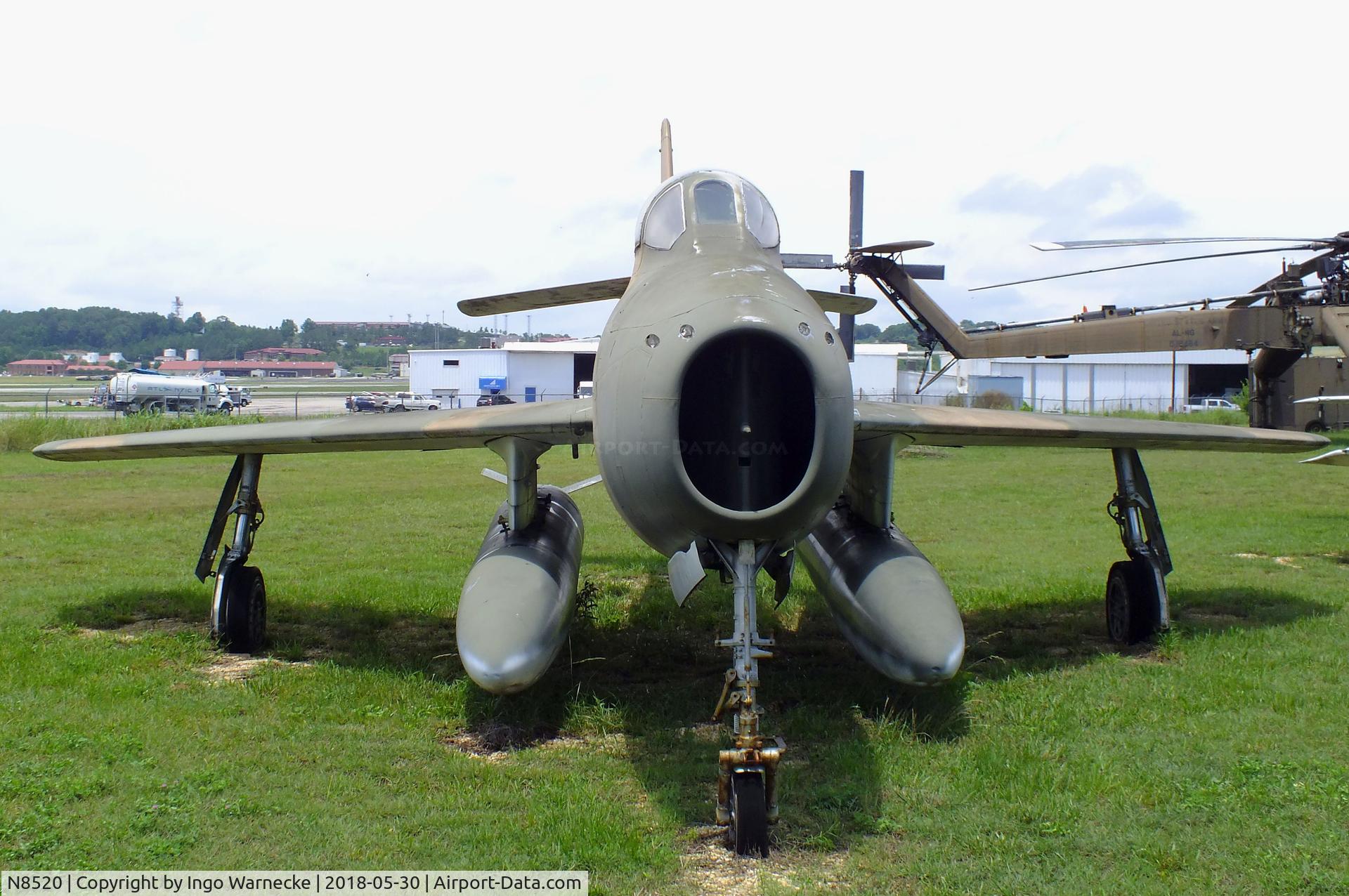 N8520, 1951 Republic F-84F Thunderstreak C/N Not found (51-9404/N8520), Republic F-84F Thunderstreak at the Southern Museum of Flight, Birmingham AL