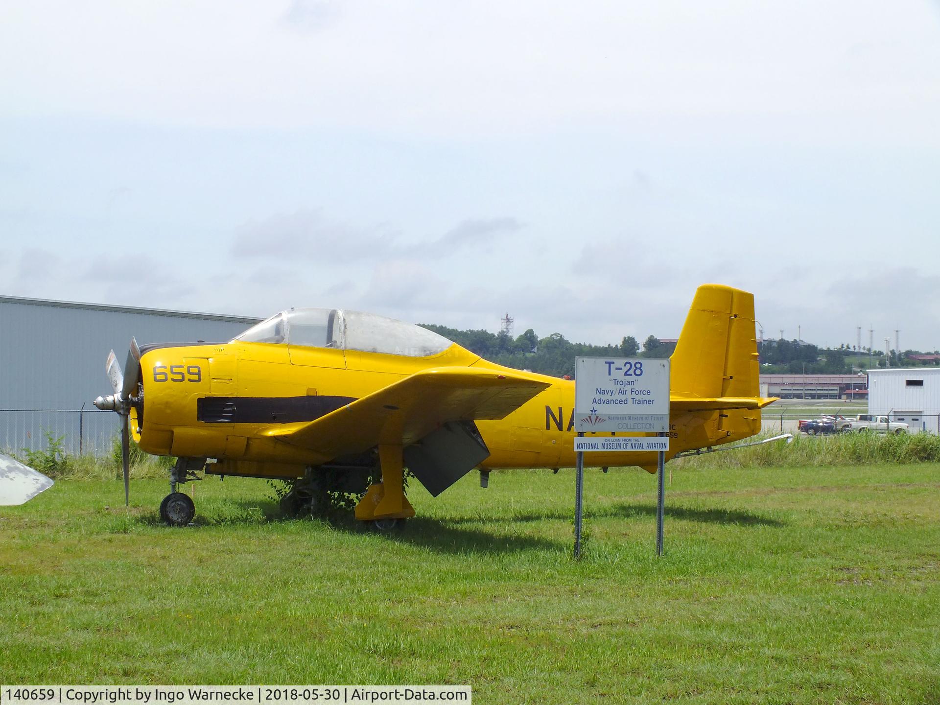 140659, North American T-28C Trojan Trojan C/N 226-236, North American T-28C Trojan at the Southern Museum of Flight, Birmingham AL