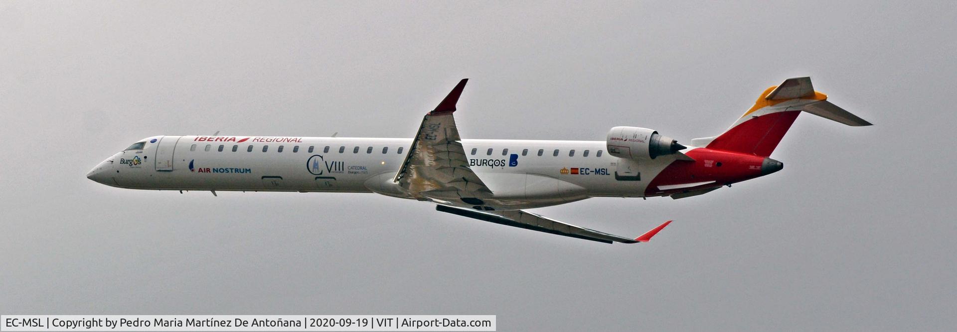 EC-MSL, 2017 Bombardier CRJ-1000 (CL-600-2E25) C/N 19058, Aeropuerto de Foronda - Vitoria-Gasteiz - Euskadi - España