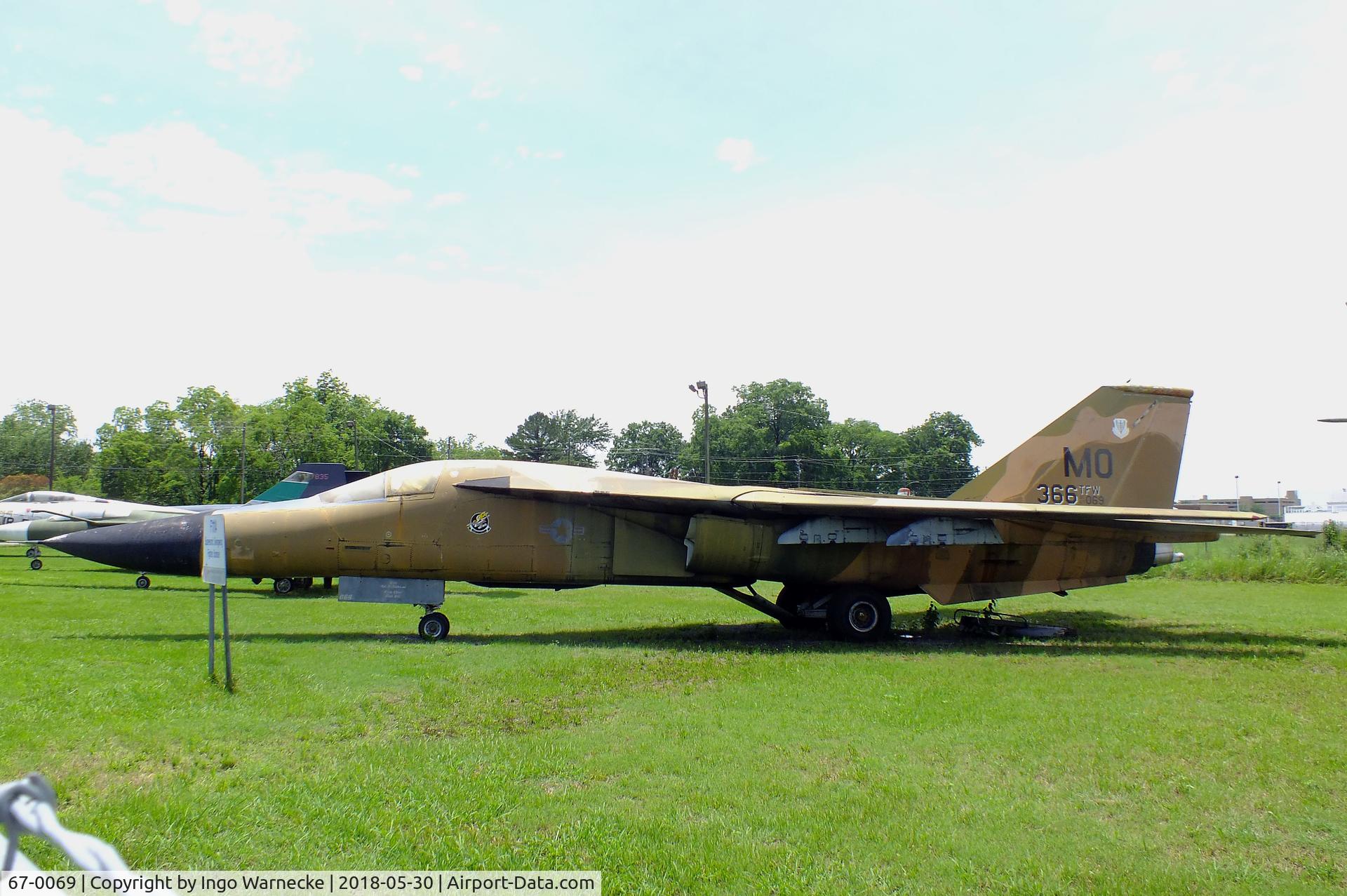 67-0069, 1967 General Dynamics F-111A Aardvark C/N A1-114, General Dynamics F-111A at the Southern Museum of Flight, Birmingham AL