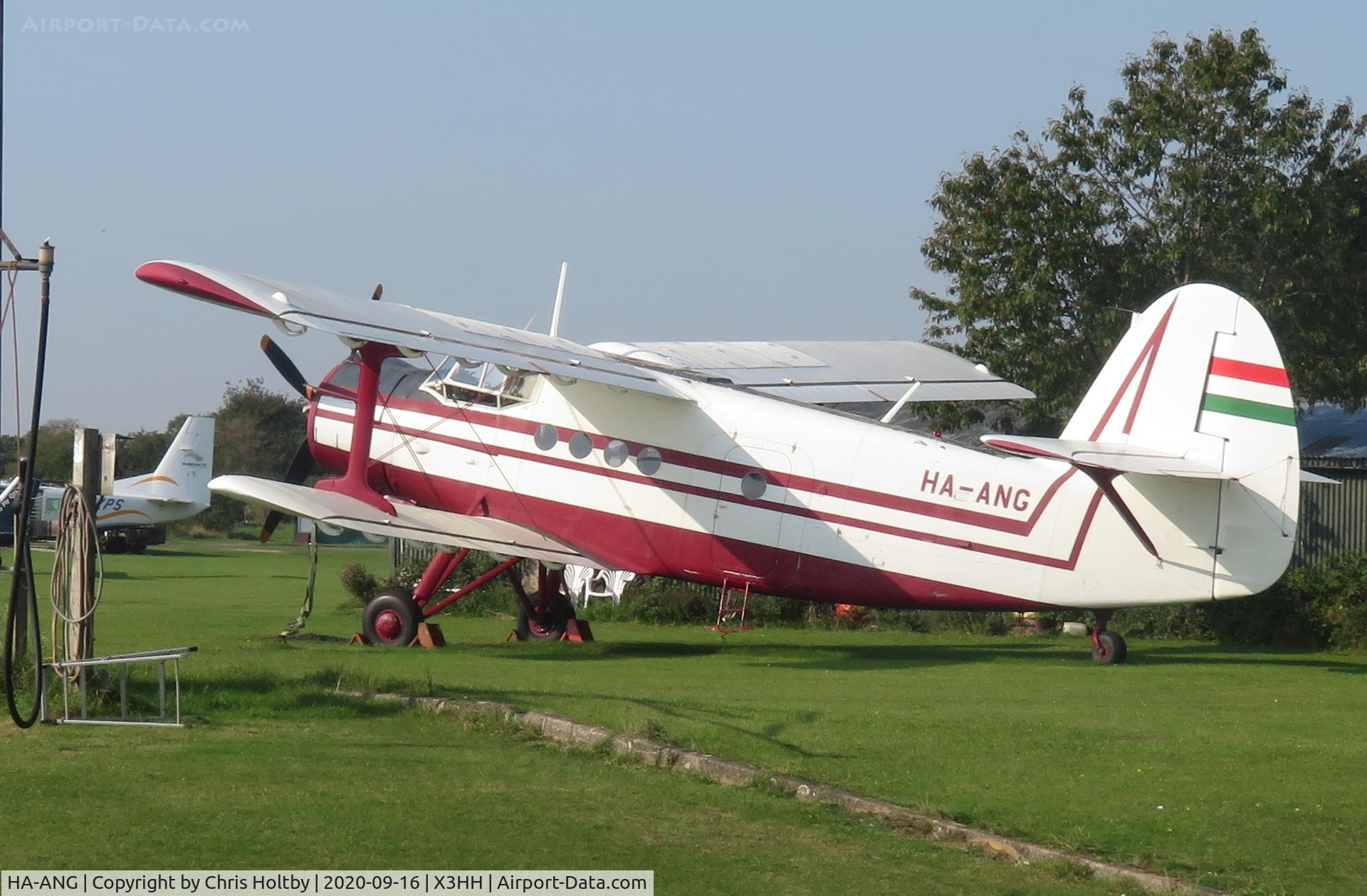 HA-ANG, 1972 Antonov An-2P C/N 1G132-53, 1972 Antonov 2P at Hinton-in-the Hedges Airfield