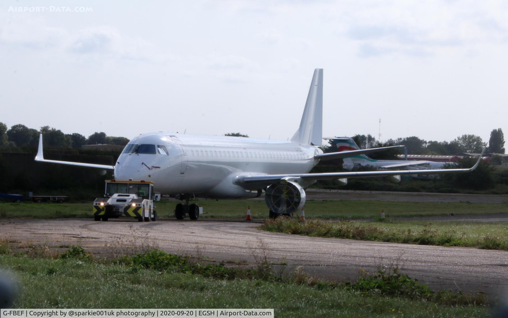 G-FBEF, 2007 Embraer 195LR (ERJ-190-200LR) C/N 19000104, North Side at NWI