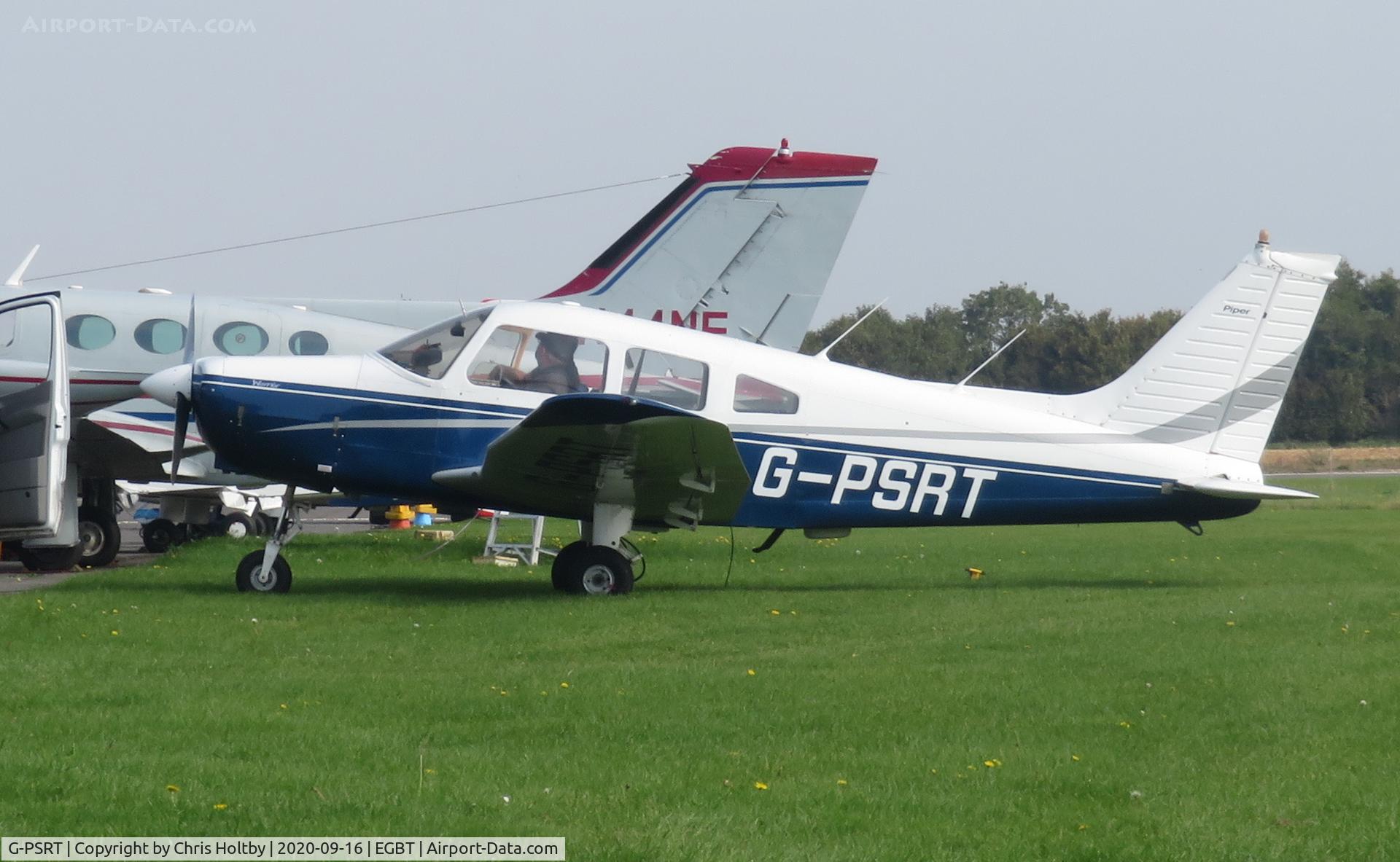 G-PSRT, 1976 Piper PA-28-151 Cherokee Warrior C/N 28-7615225, Parked at Turweston Airfield, Bucks.