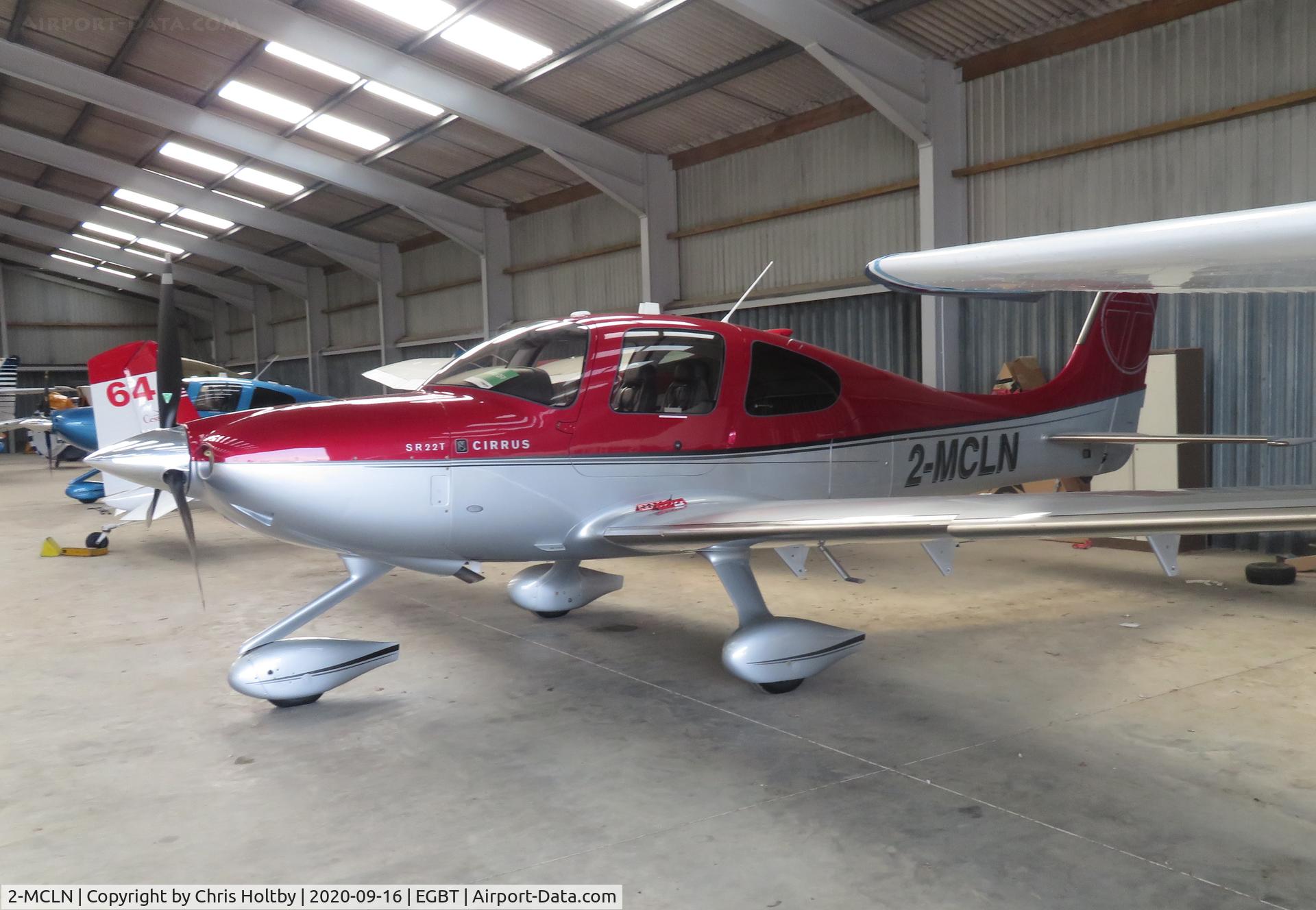 2-MCLN, 2011 Cirrus SR22T C/N 0177, In the hangar at Turweston, Bucks.