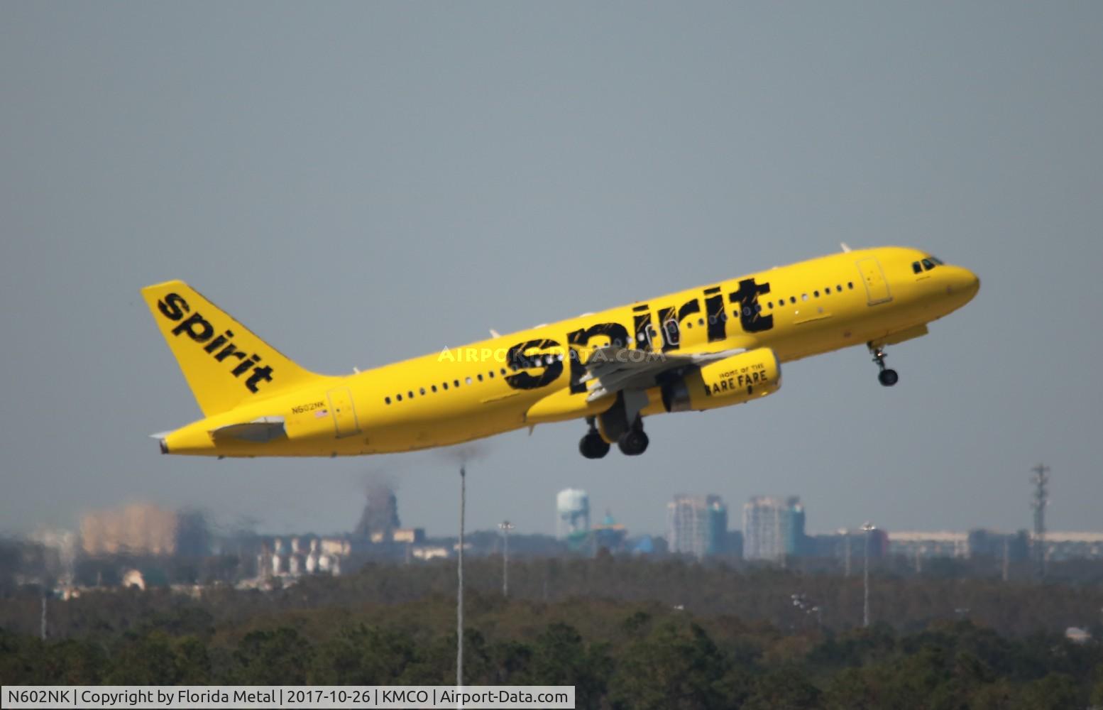 N602NK, 2010 Airbus A320-232 C/N 4264, MCO 2017