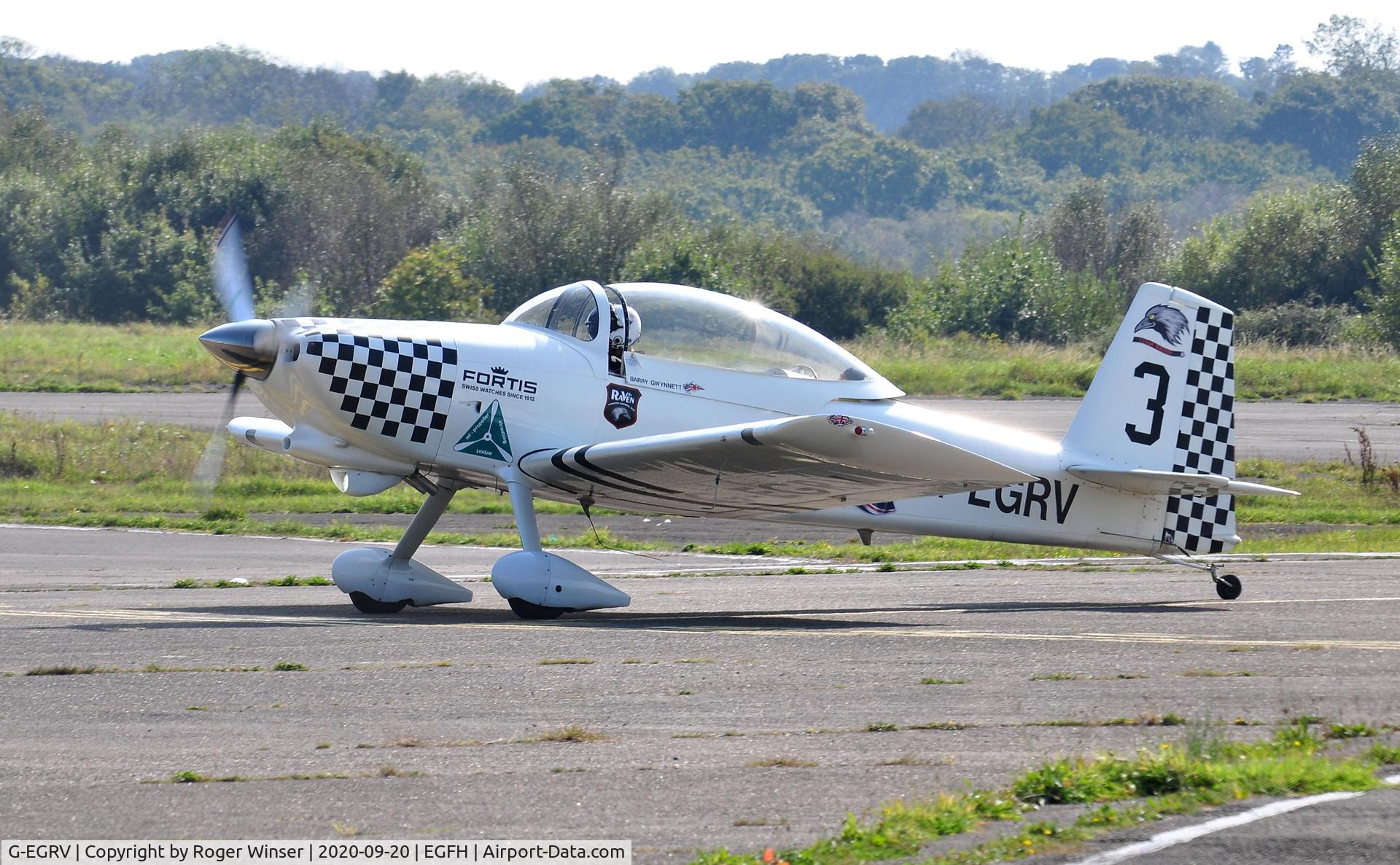 G-EGRV, 2007 Vans RV-8 C/N PFA 303-13639, Resident aircraft G-EGRV (Raven 3)