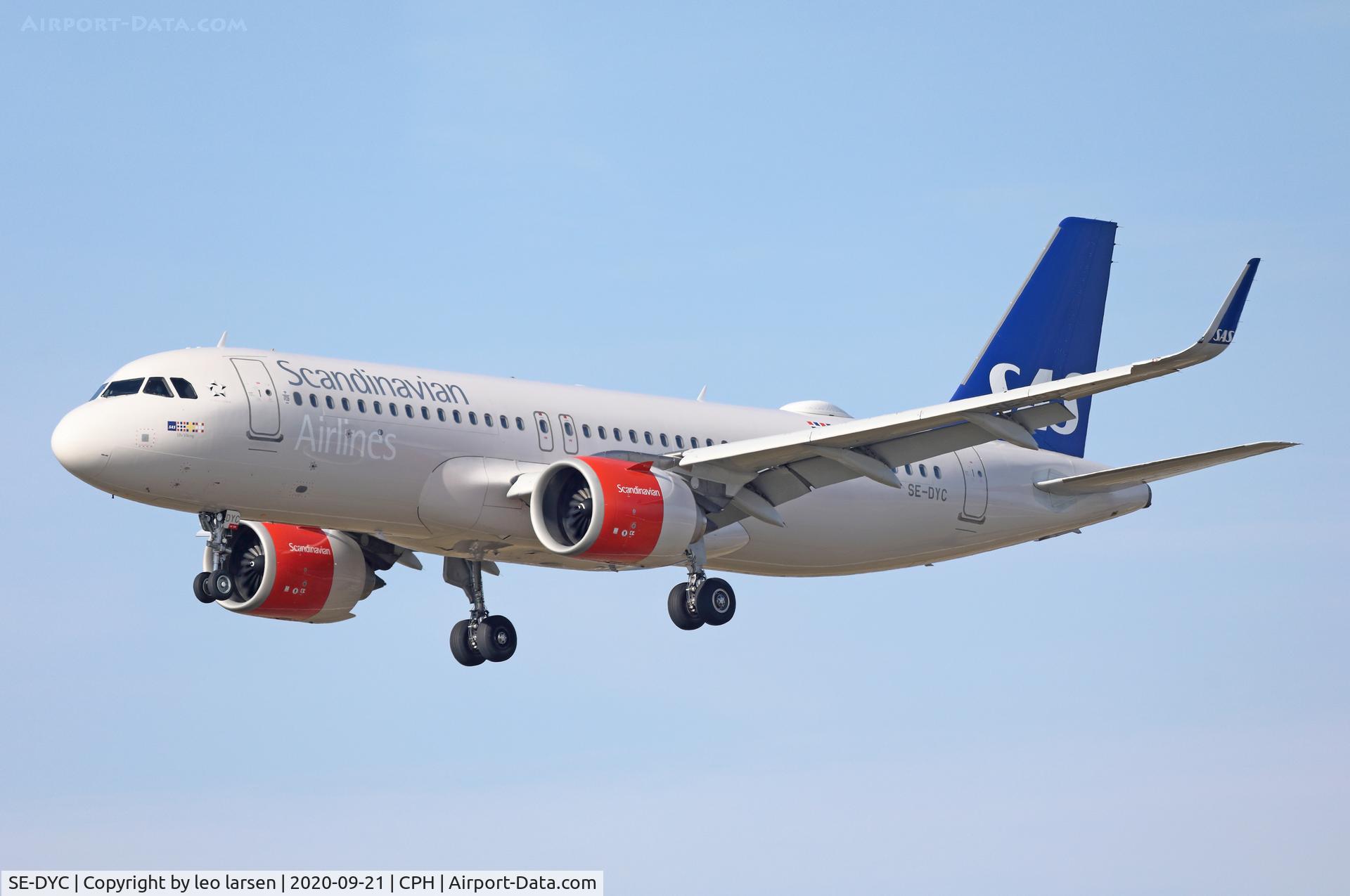 SE-DYC, 2017 Airbus A320-251N C/N 7897, Copenhagen 21.9.2020 on fist flight whith Swedish reg.