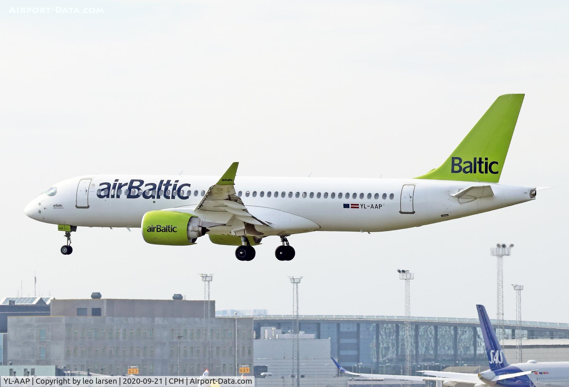 YL-AAP, 2019 Airbus A220-300 C/N 55051, Copenhagen 21.9.2020