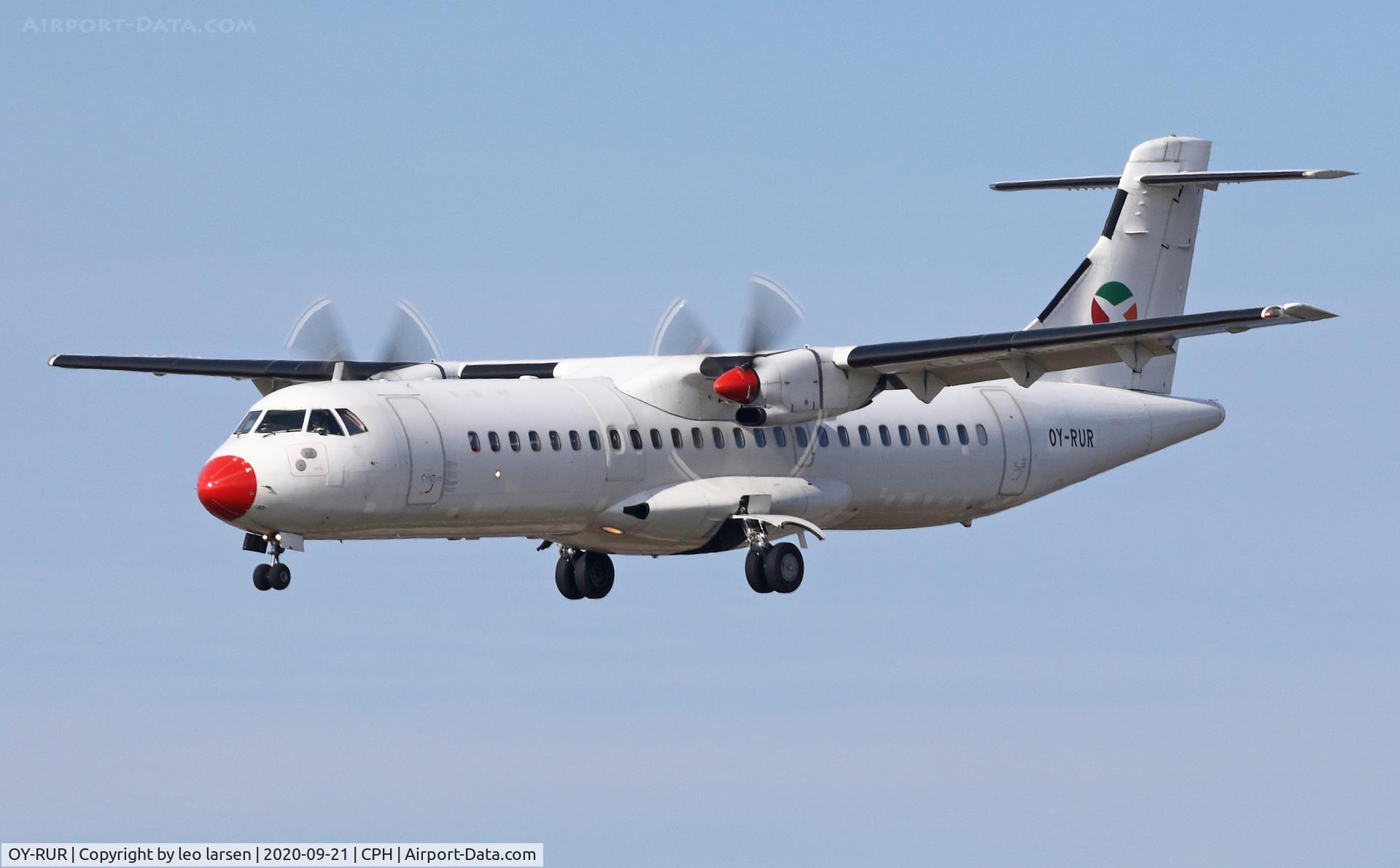 OY-RUR, 1989 ATR 72-201 C/N 145, Copenhagen 21.9.2020