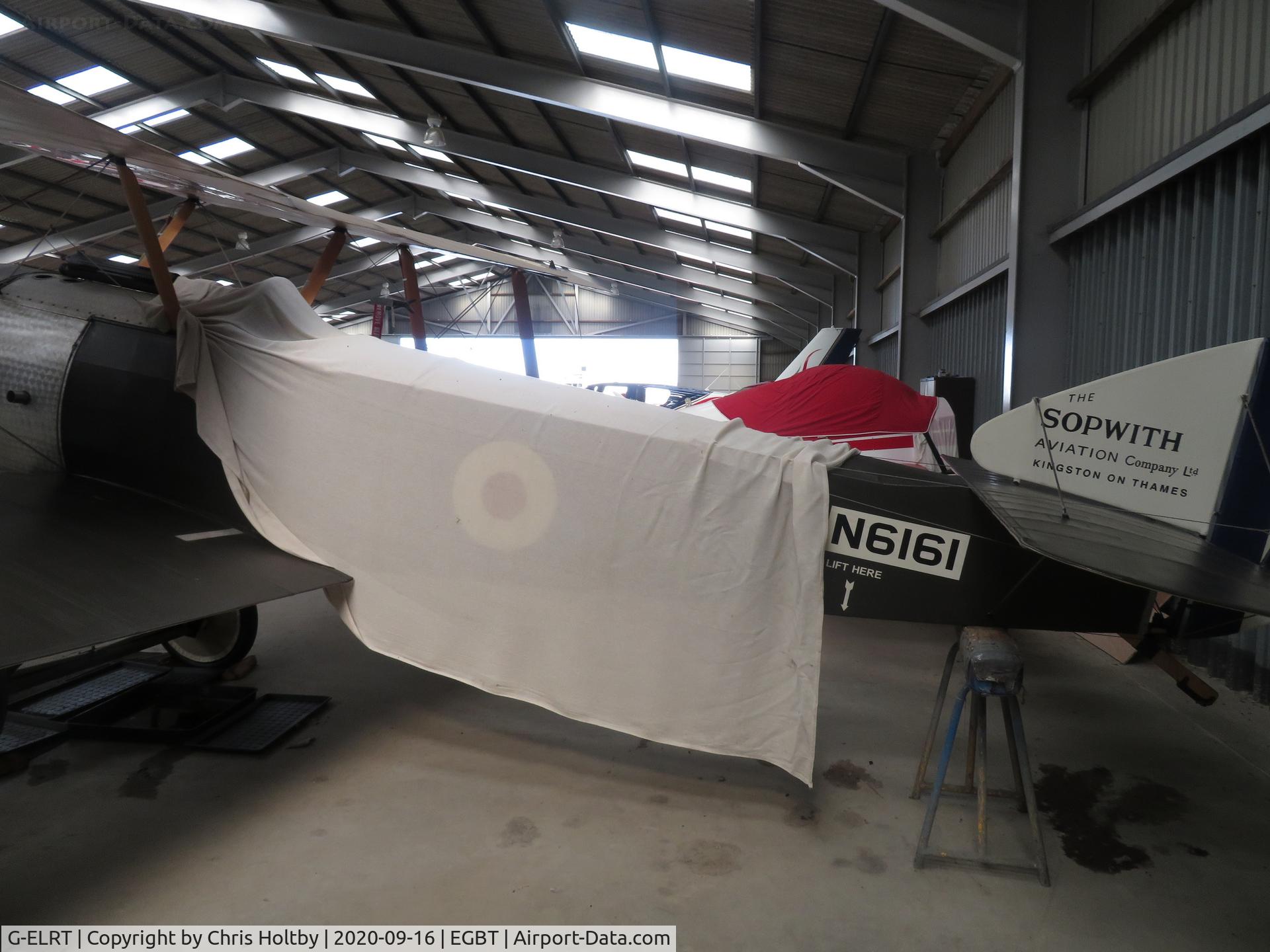 G-ELRT, 1917 Sopwith Scout C/N N6161, Showing its former registration.