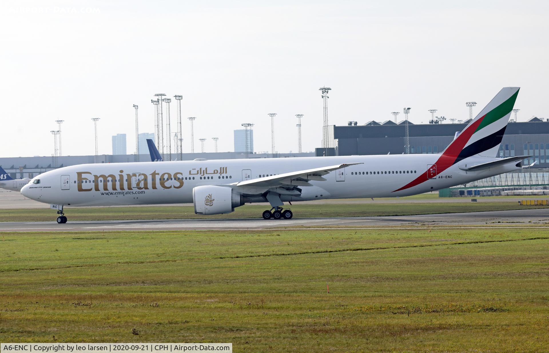 A6-ENC, 2012 Boeing 777-31H/ER C/N 41083, Copenhagen 21.9.2020