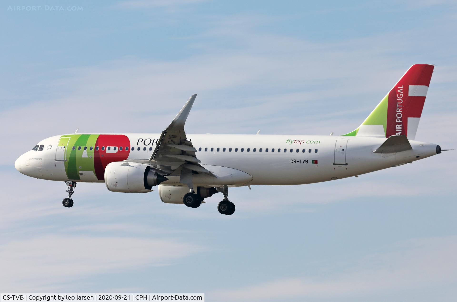 CS-TVB, 2019 Airbus A320-251NEO C/N 8749, Copenhagen 21.9.2020