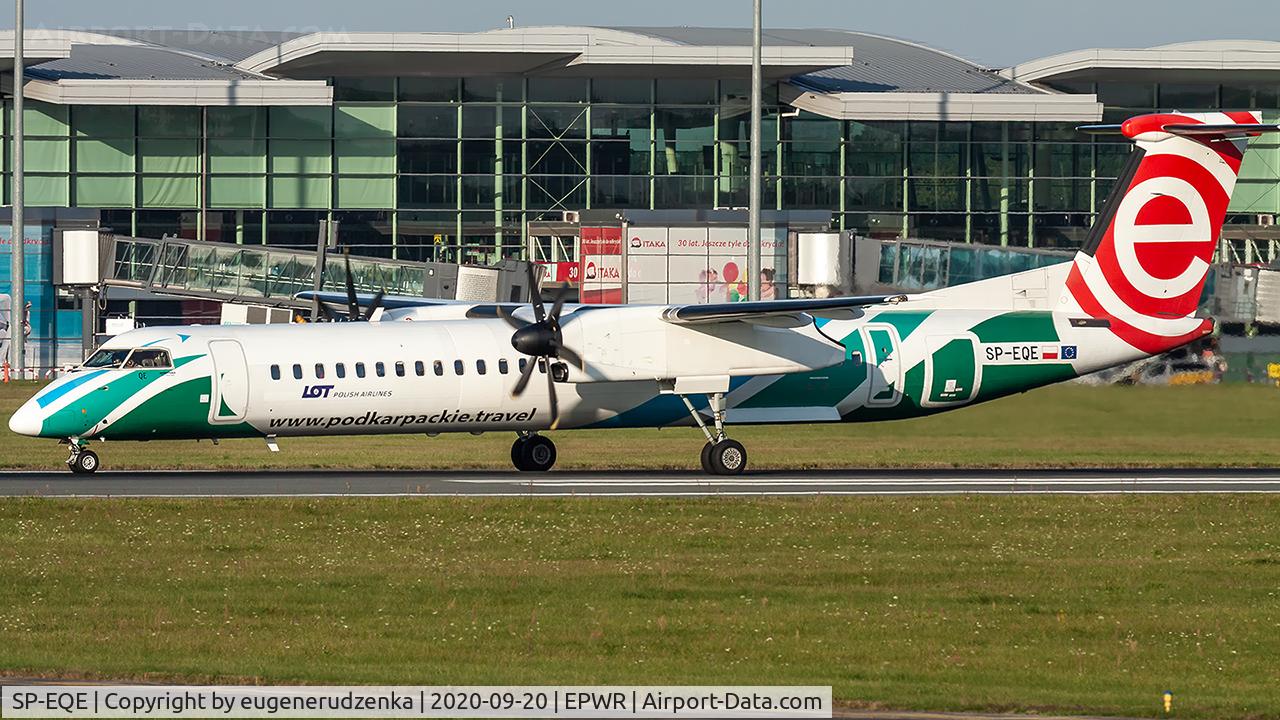 SP-EQE, 2012 Bombardier DHC-8-402Q Dash 8 Dash 8 C/N 4417, LOT Polish Airlines Podkarpackie travel livery