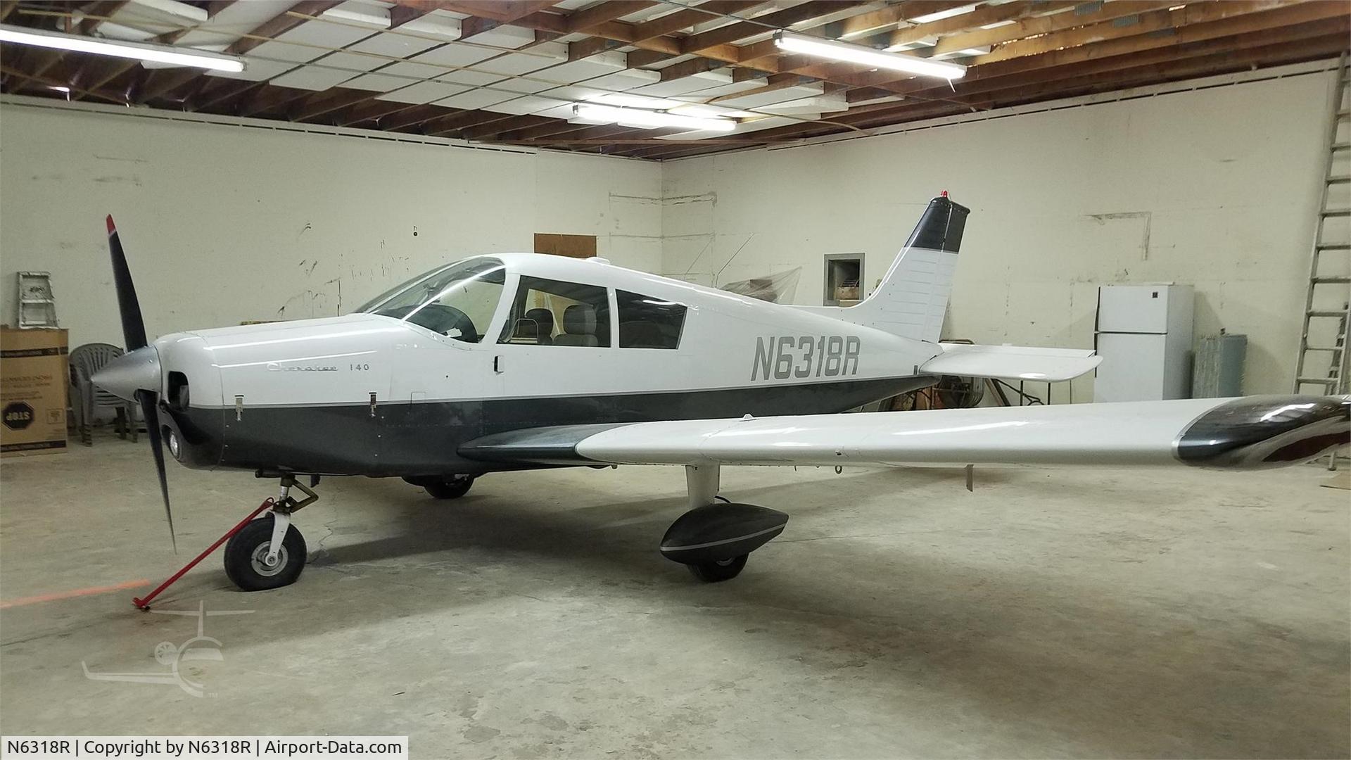 N6318R, 1966 Piper PA-28-140 C/N 28-21484, 1966 Piper PA-28-140