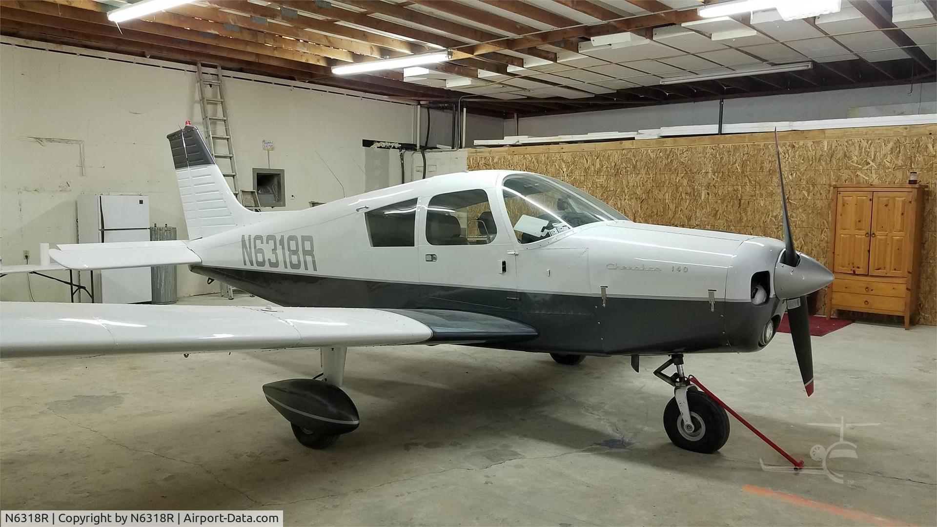 N6318R, 1966 Piper PA-28-140 C/N 28-21484, 1966 Piper PA-28-140