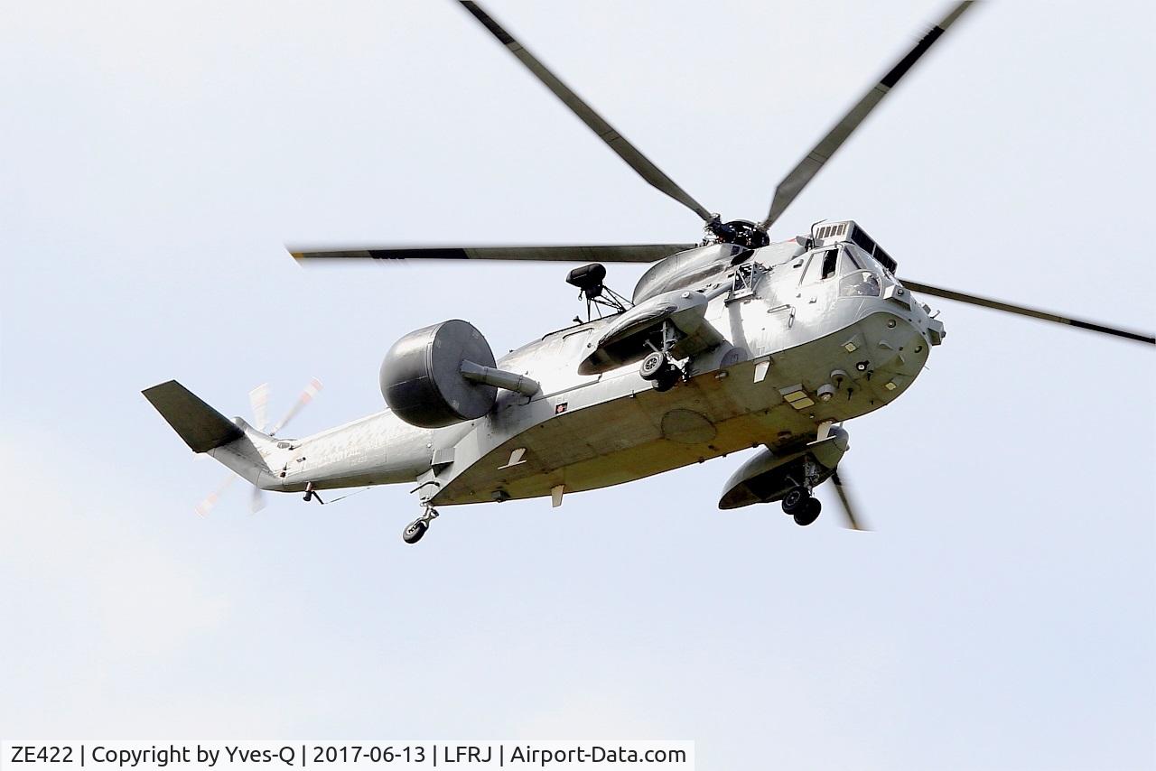 ZE422, 1986 Westland Sea King ASaC.7 C/N WA961, Westland Sea King ASaC.7, On final rwy 08, Landivisiau Naval Air Base (LFRJ) Tiger Meet 2017