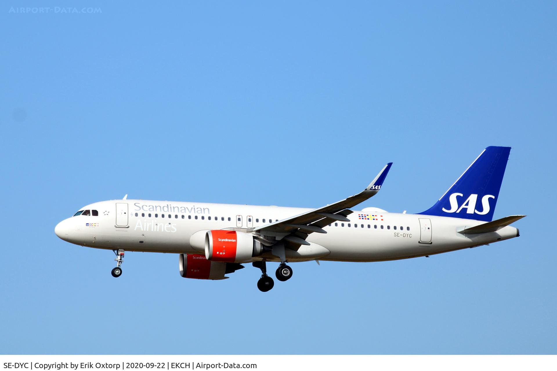 SE-DYC, 2017 Airbus A320-251N C/N 7897, SE-DYC landing rw 22L