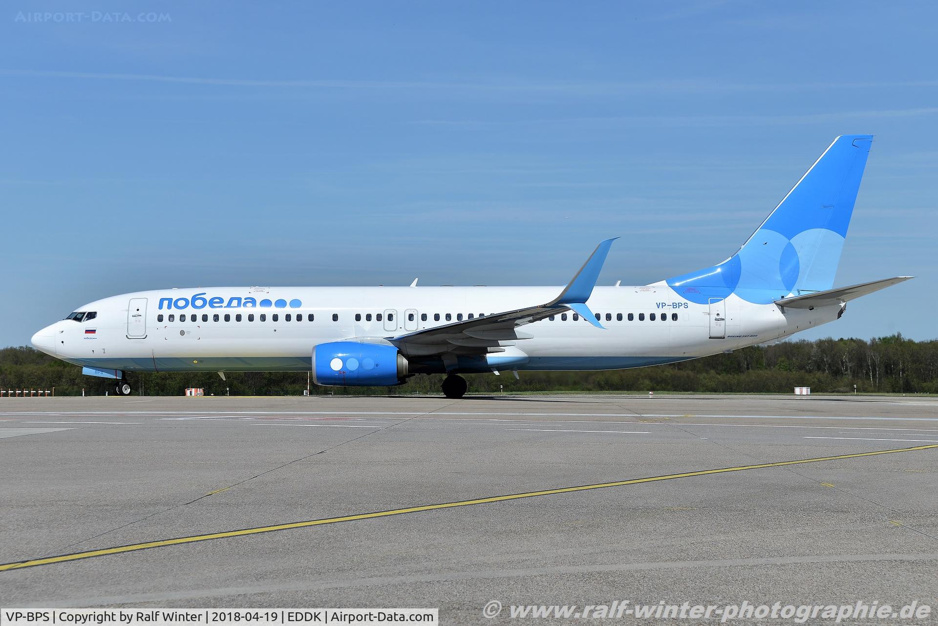 VP-BPS, 2017 Boeing 737-8AL C/N 61801, Boeing 737-8AL(W) - DP PBD Pobeda - 61801 - VP-BPS - 19.04.2018 - CGN
