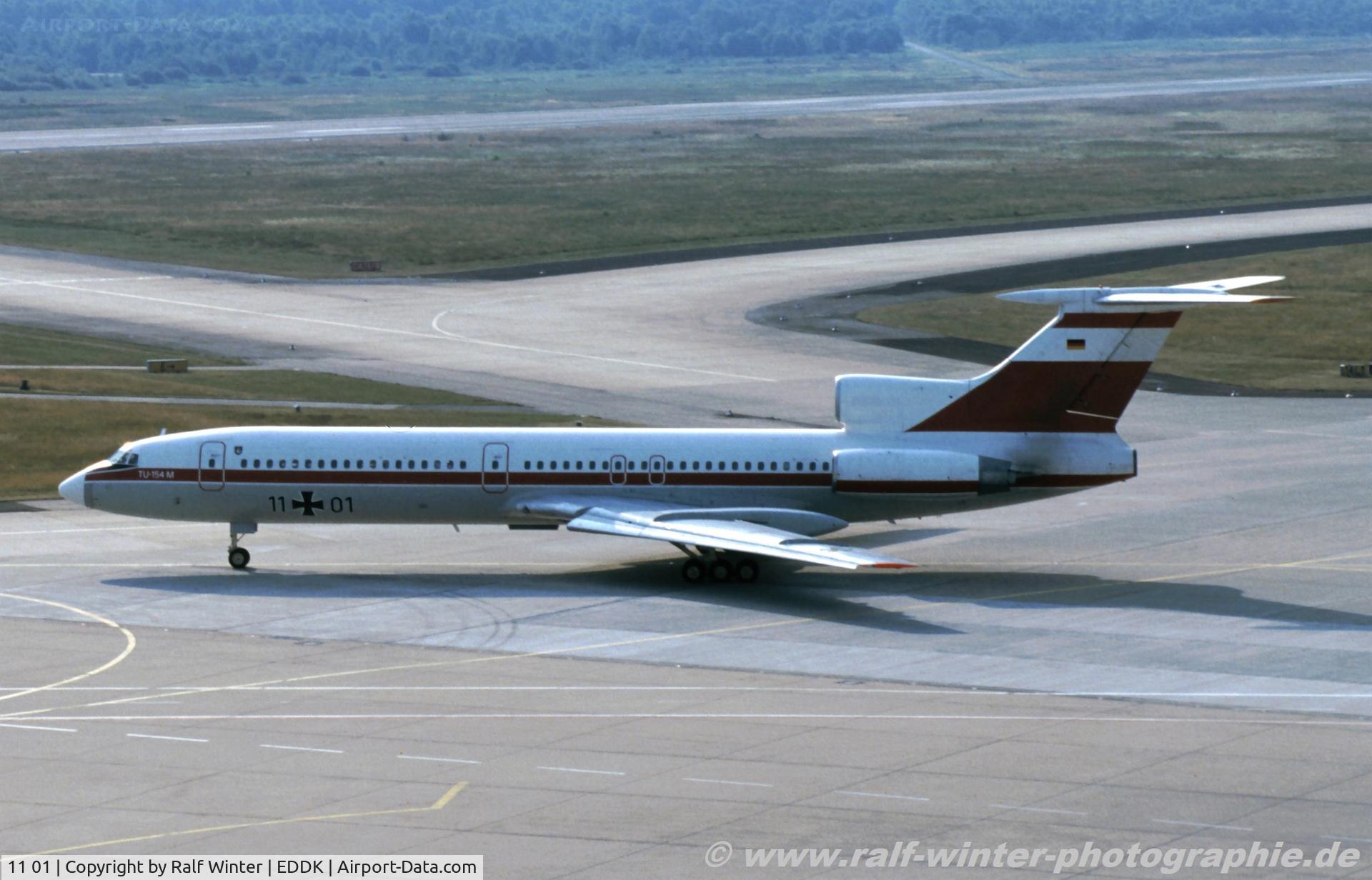 11 01, 1989 Tupolev Tu-154M C/N 89A799, Tupolev Tu-154M - GAF German Air Force - 89A799 - 11+01 - 1992 - CGN