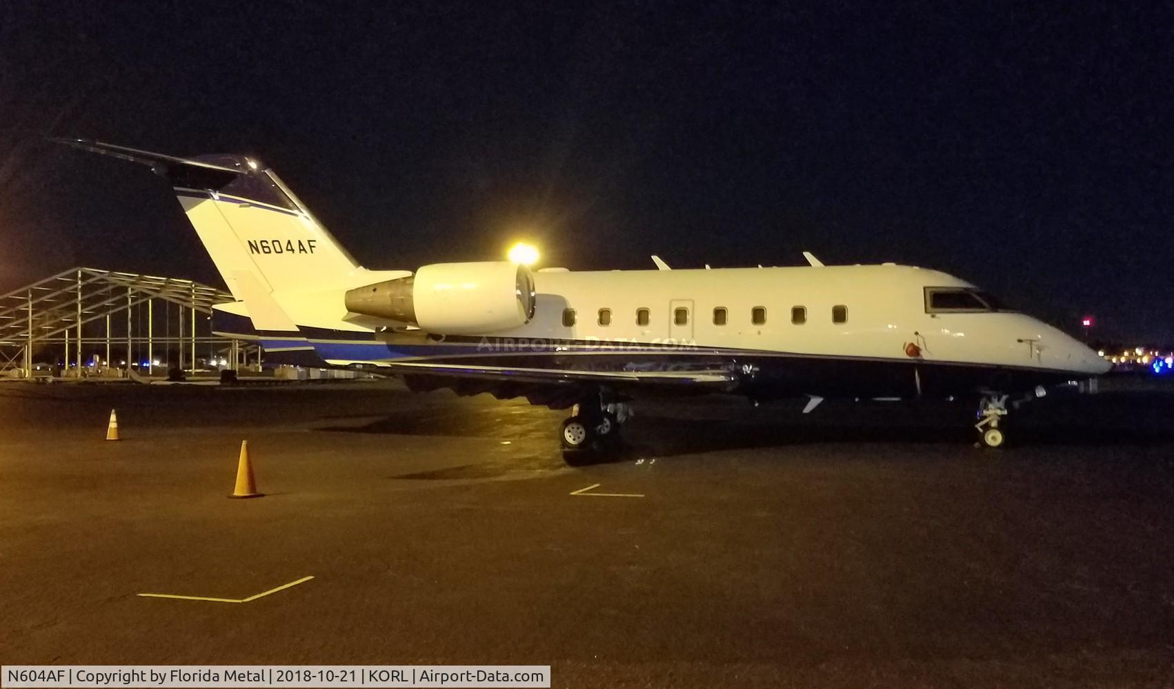 N604AF, 2000 Bombardier Challenger 604 (CL-600-2B16) C/N 5444, NBAA 2018