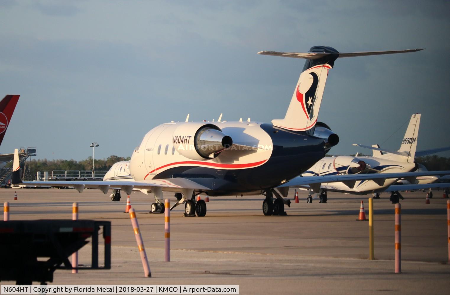 N604HT, 2005 Bombardier Challenger 604 (CL-600-2B16) C/N 5638, MCO 2018