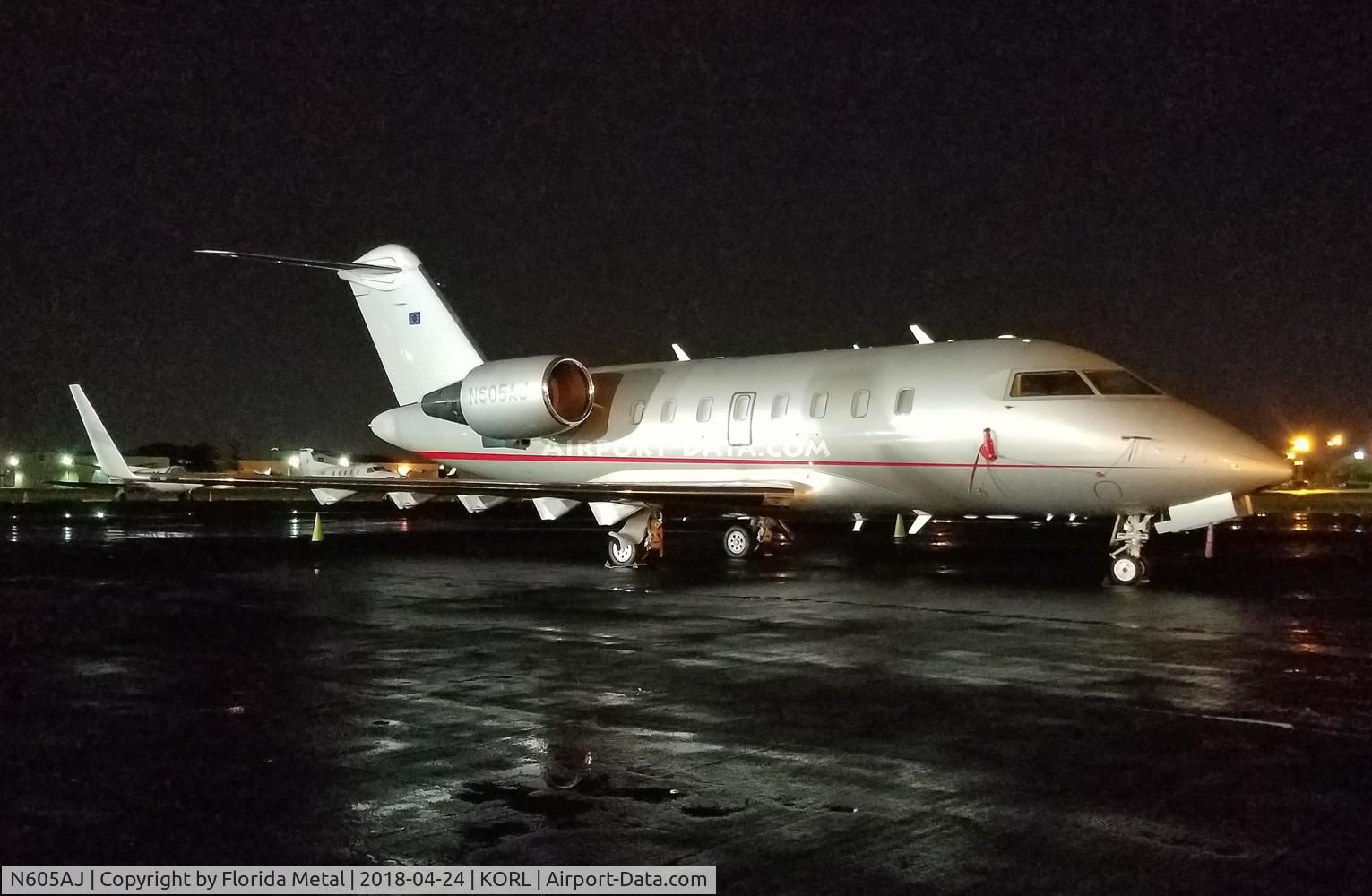 N605AJ, 2007 Bombardier Challenger 605 (CL-600-2B16) C/N 5704, ORL 2018