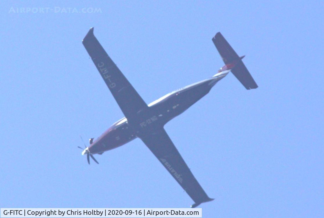 G-FITC, 2019 Pilatus PC-12/47E C/N 1926, Over Potters Bar, Herts.
