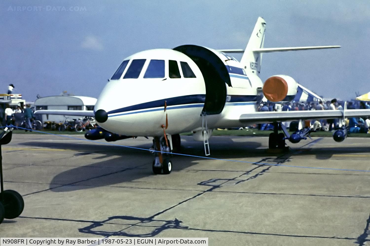 N908FR, 1969 Dassault Falcon 20DC C/N 207, N908FR   Dassault Falcon 20DC [207] (FR Aviation) RAF Mildenhall~G 23/05/1987