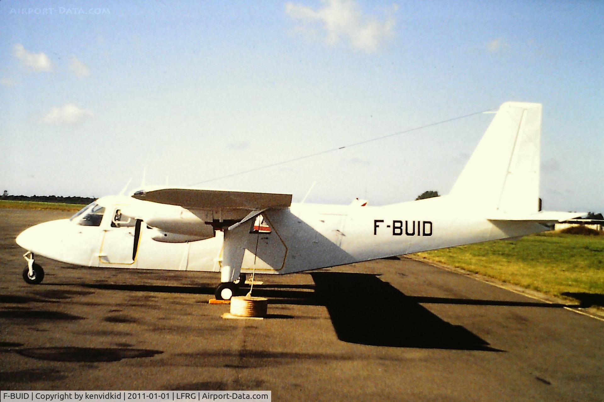 F-BUID, 1970 Britten-Norman BN-2A-8 Islander C/N 127, At Deauville early 1980's.