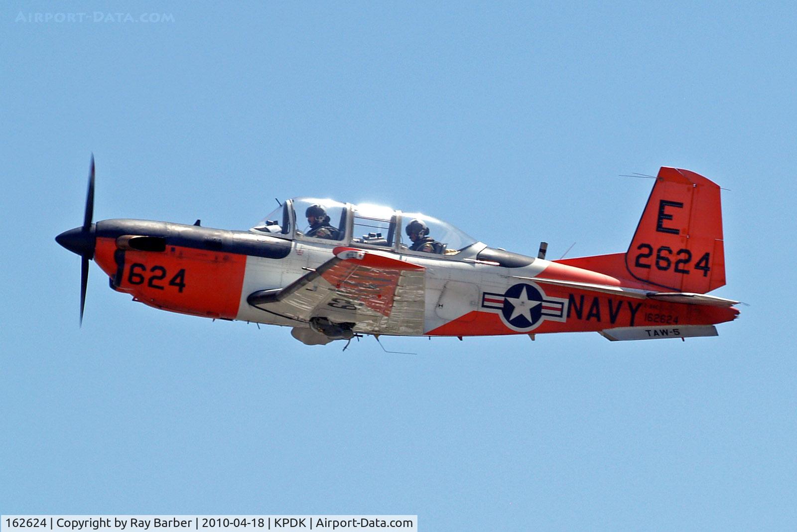 162624, Beech T-34C Turbo Mentor C/N GL-309, 162624   (2624) Beech T-34C Turbo Mentor [GL-309] (United States Navy) Atlanta-Dekalb Peachtree~N 18/04/2010