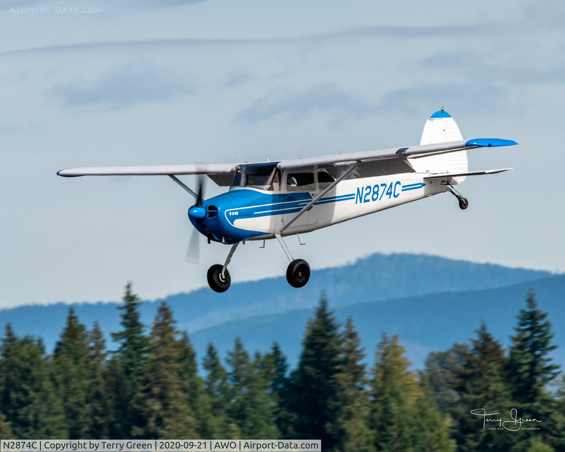 N2874C, 1954 Cessna 170B C/N 26417, AWO