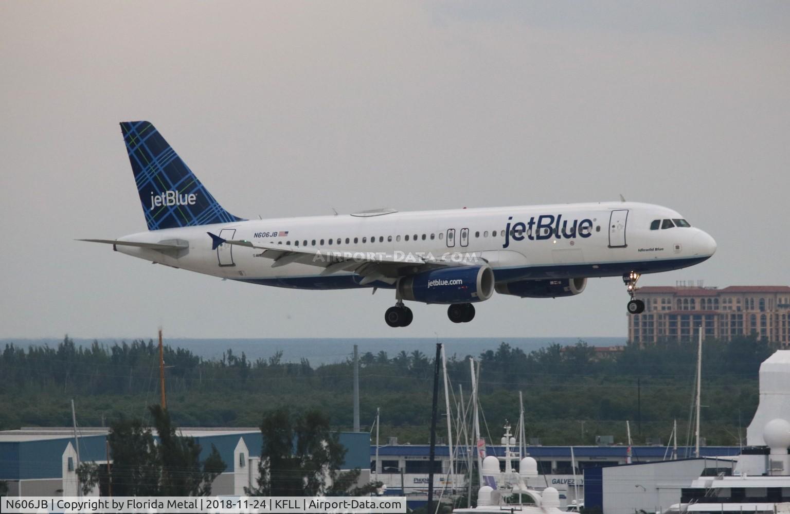 N606JB, 2005 Airbus A320-232 C/N 2384, FLL 2018