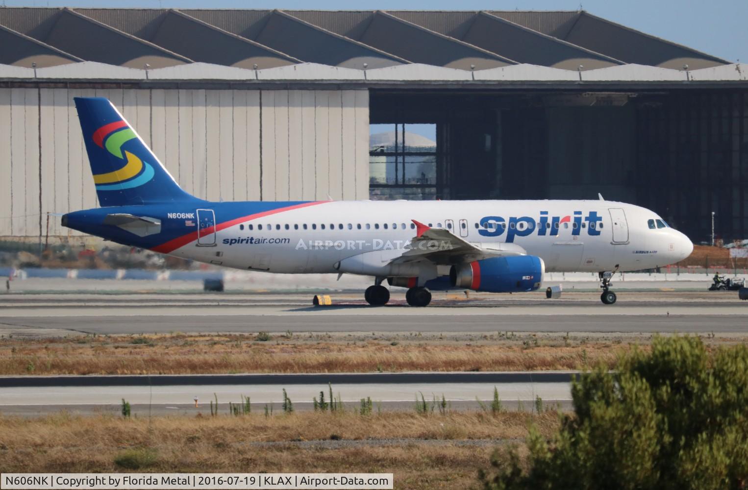 N606NK, 2011 Airbus A320-232 C/N 4592, LAX 2016